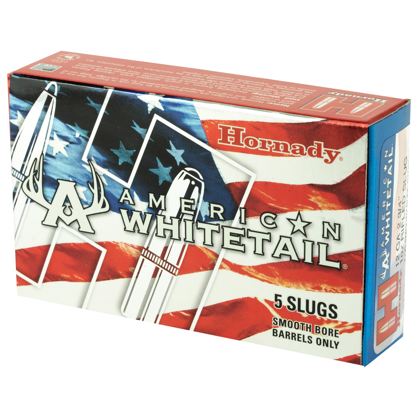 Hornady American Whitetail 12 Gauge Rifled Slugs * 1 oz Foster Style Slug, Pack of 5