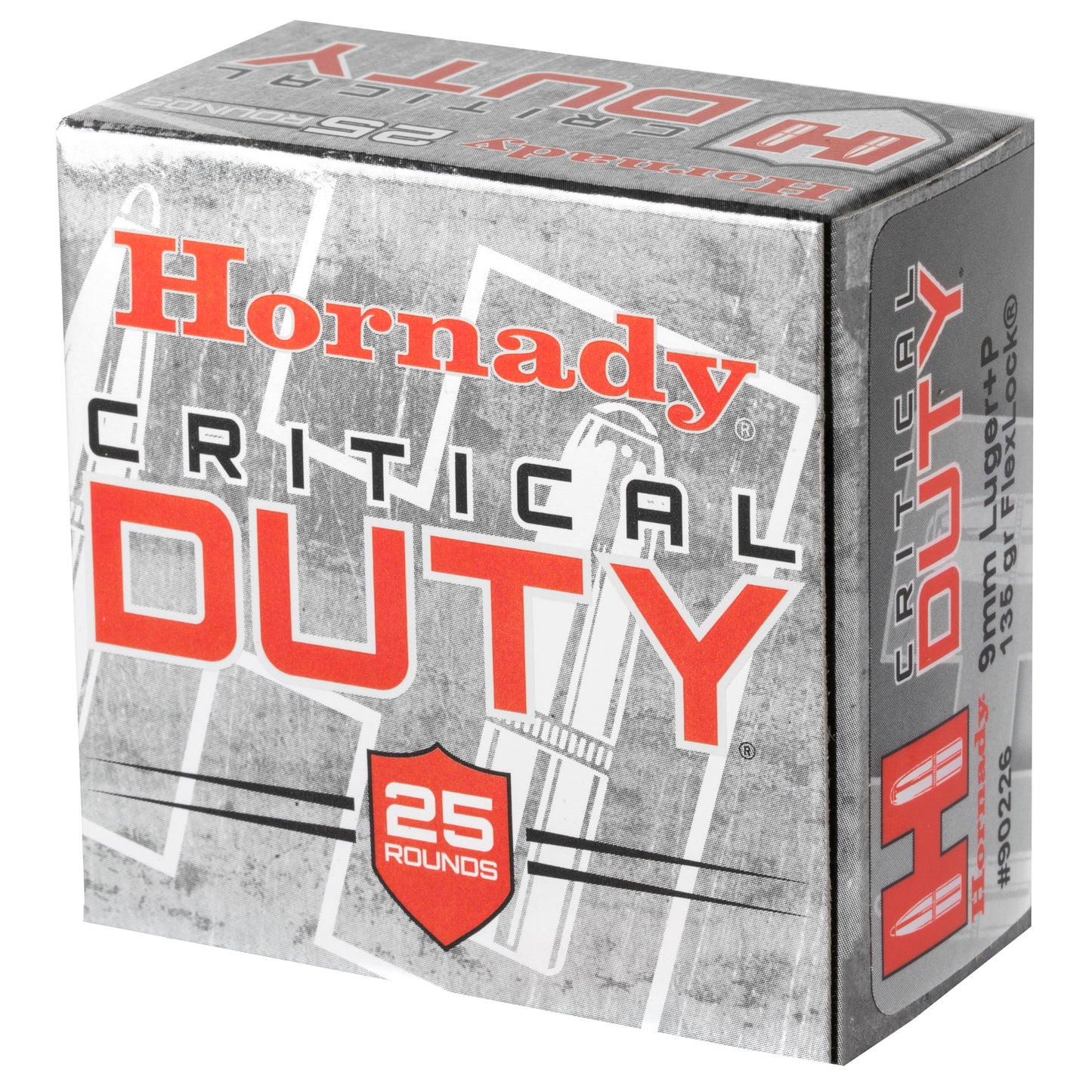 Hornady Critical Duty 9mm +P 135-Grain FlexLock Duty Ammunition * Superior Barrier Penetration for Personal Protection
