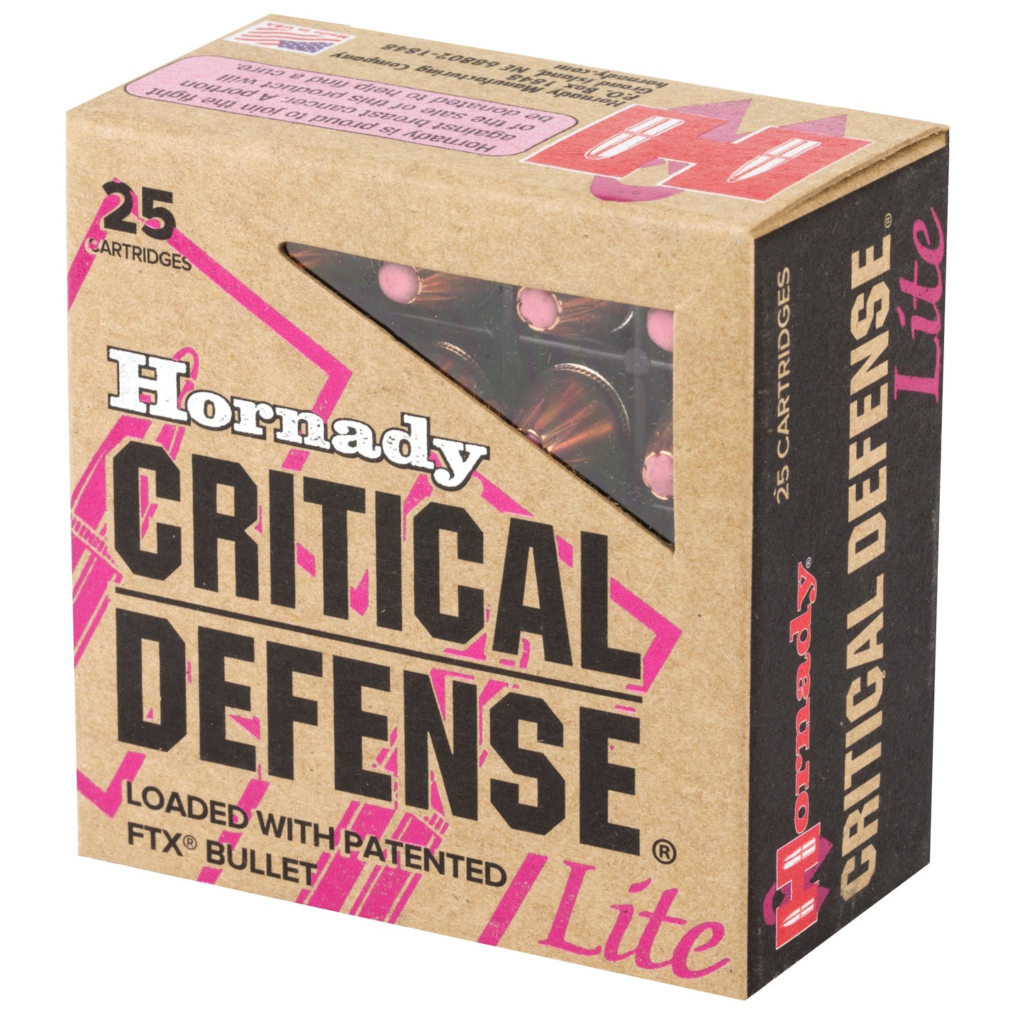 Hornady Critical Defense Lite 9mm 100-Grain FlexTip Ammunition * Lightweight Personal Protection