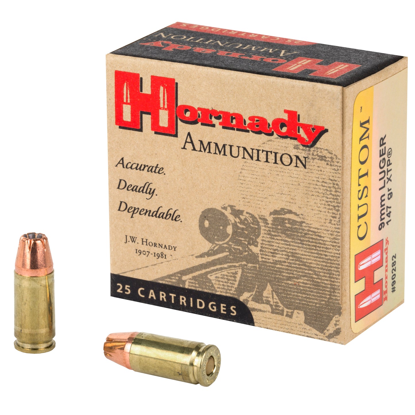 Hornady Custom 9mm 147 Grain XTP Pistol Ammo * Reliable Performance and Precision