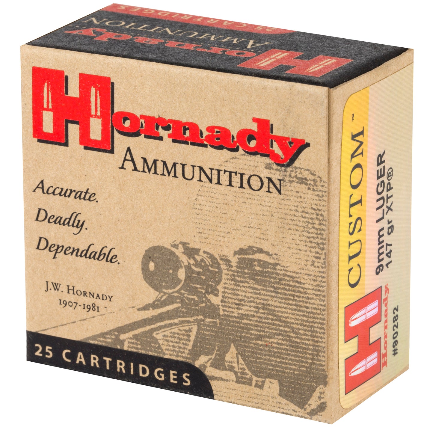 Hornady Custom 9mm 147 Grain XTP Pistol Ammo * Reliable Performance and Precision