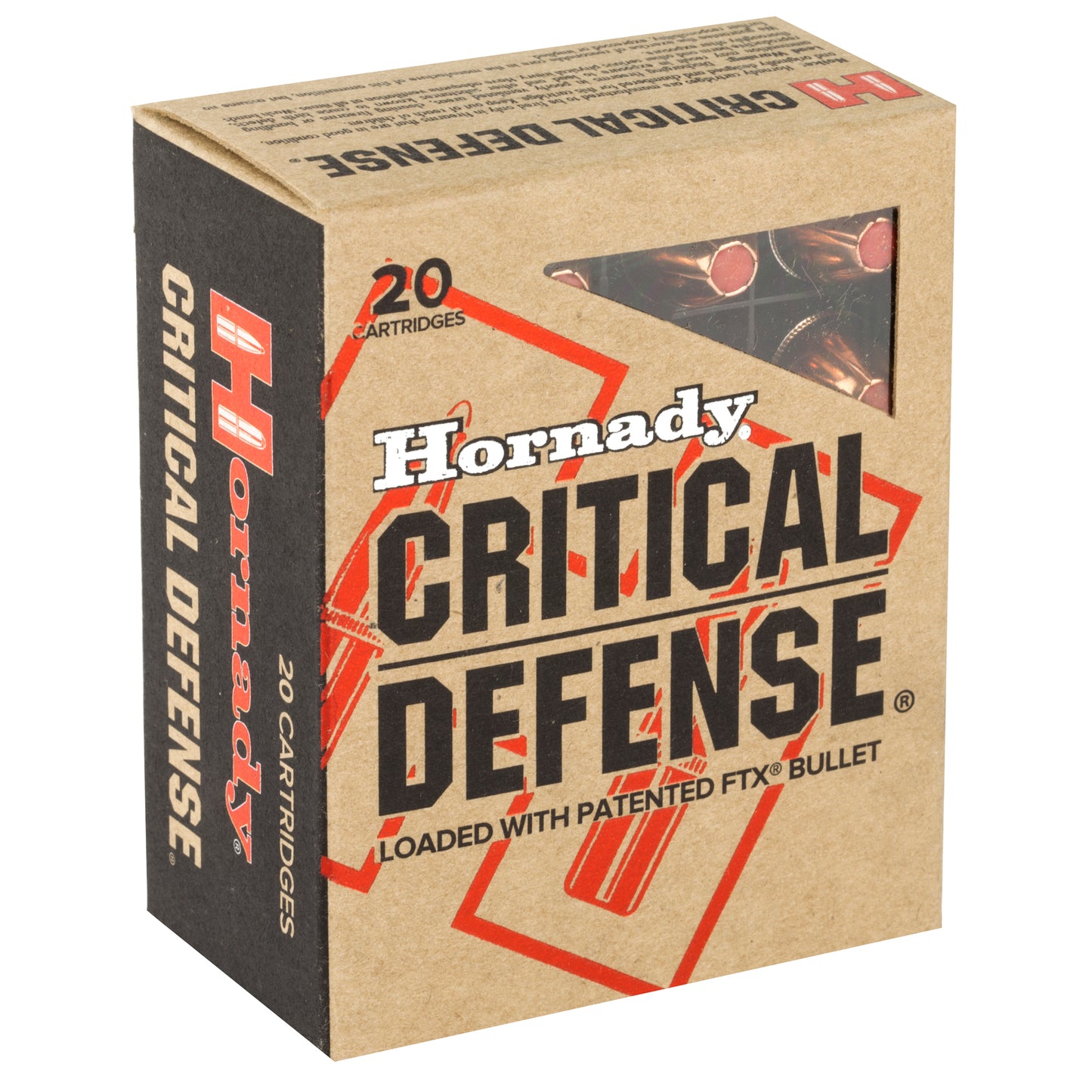 Hornady Critical Defense FlexTip .45 ACP Ammunition - 185 Grain, 20 Rounds