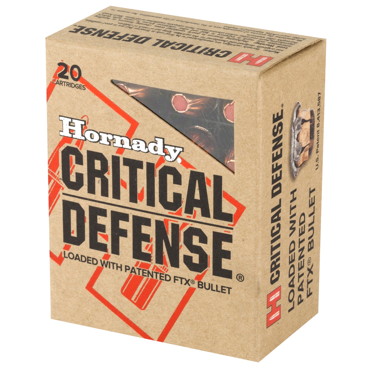 Hornady Critical Defense FlexTip .45 ACP Ammunition - 185 Grain, 20 Rounds