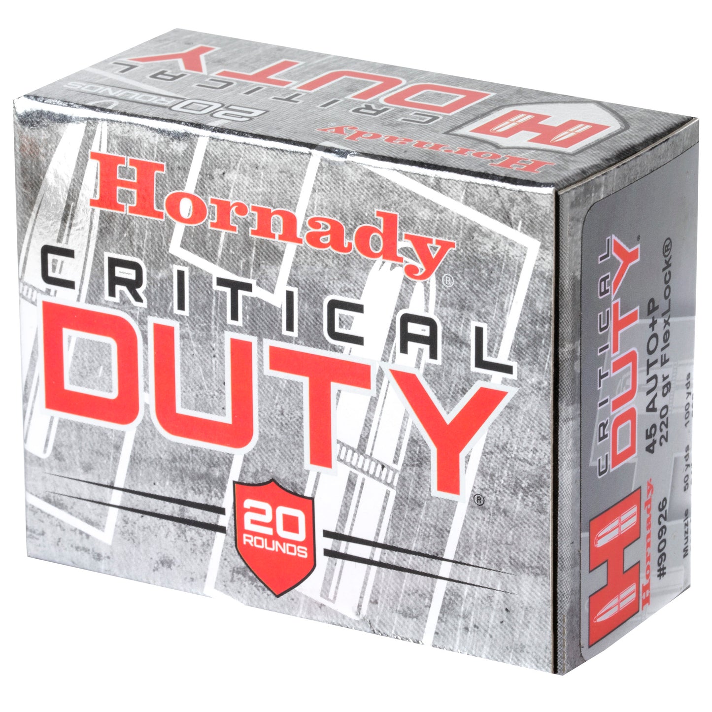 Hornady Critical Duty .45 ACP +P 220-Grain FlexLock Duty Ammo * Reliable Barrier Penetration for Personal Protection