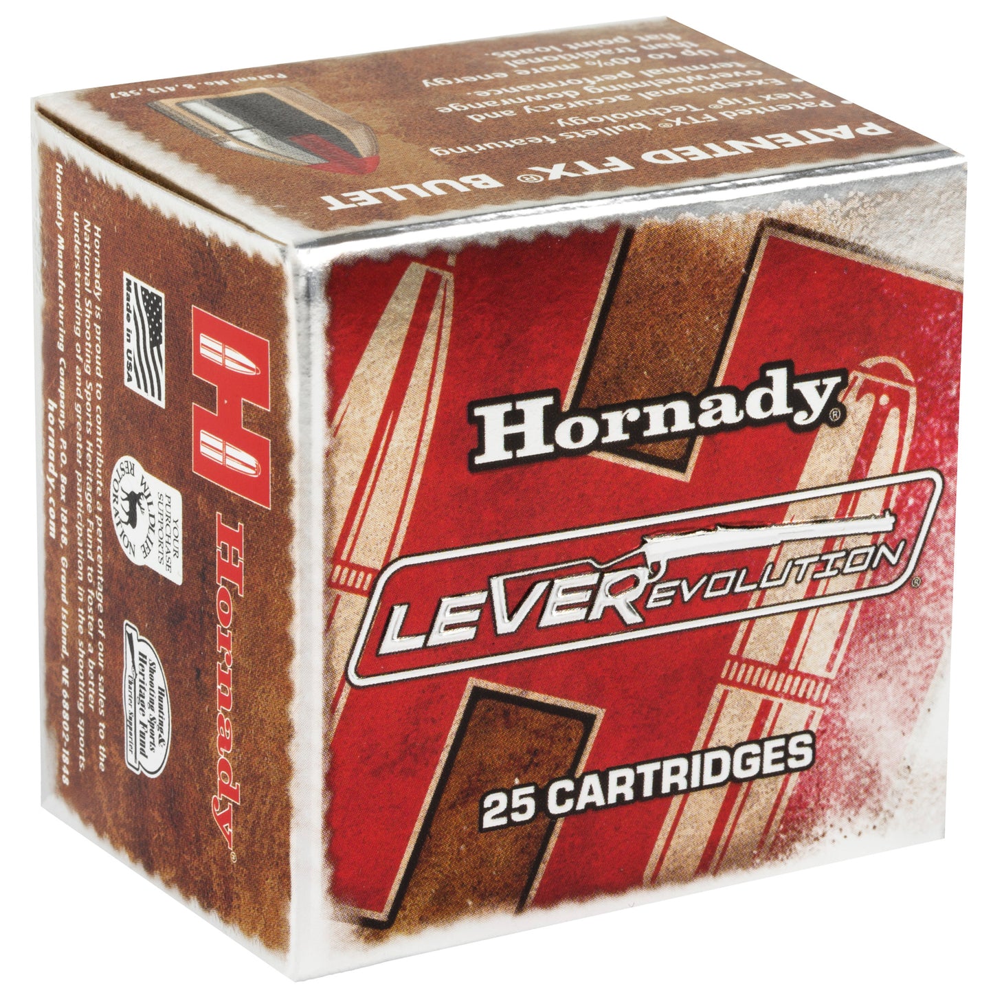 Hornady LeverEvolution 357 Magnum 140-Grain FlexTip Ammo - 25 Rounds