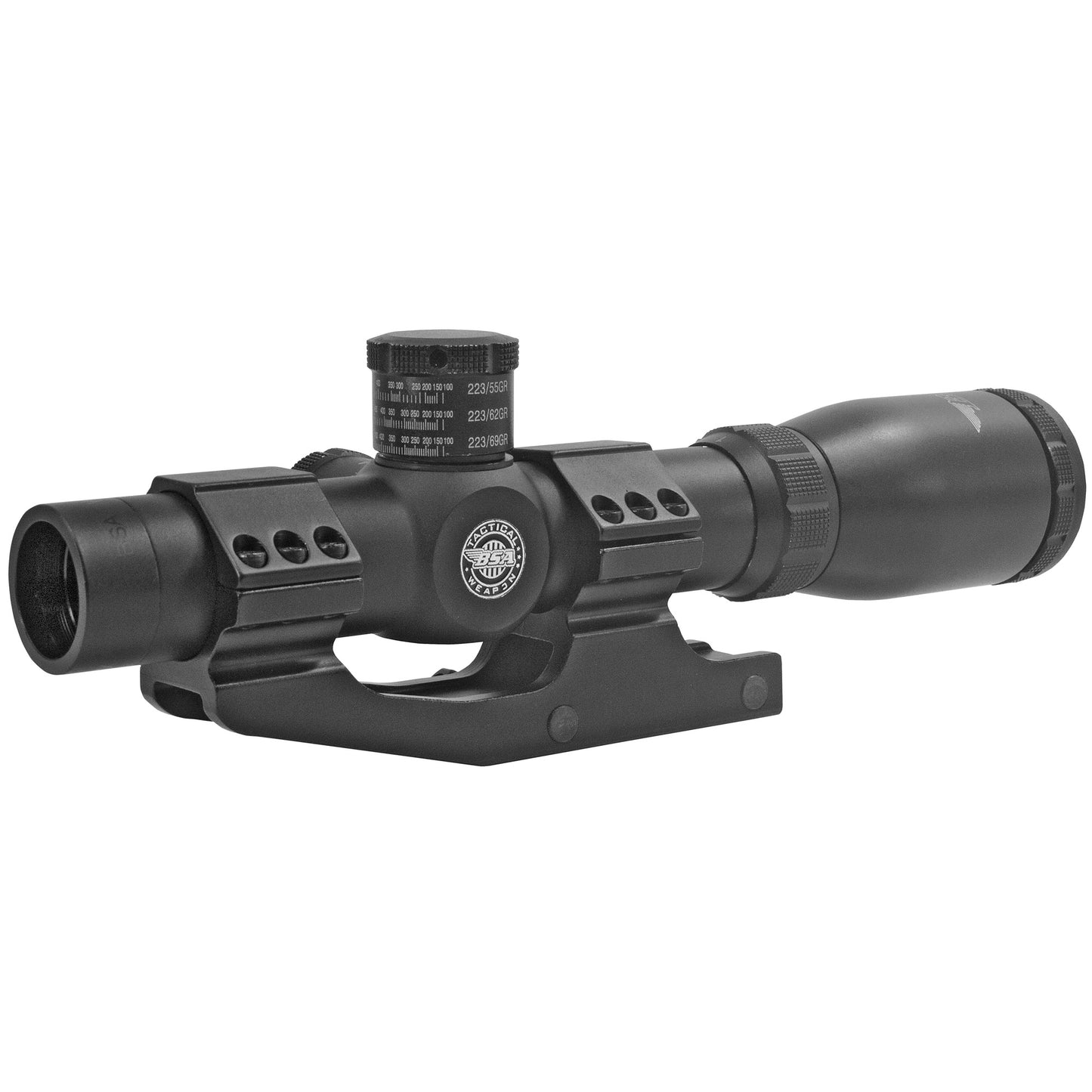 BSA Optics Tactical Weapon 1-4x24 Mil-Dot Low Power Variable Rifle Scope