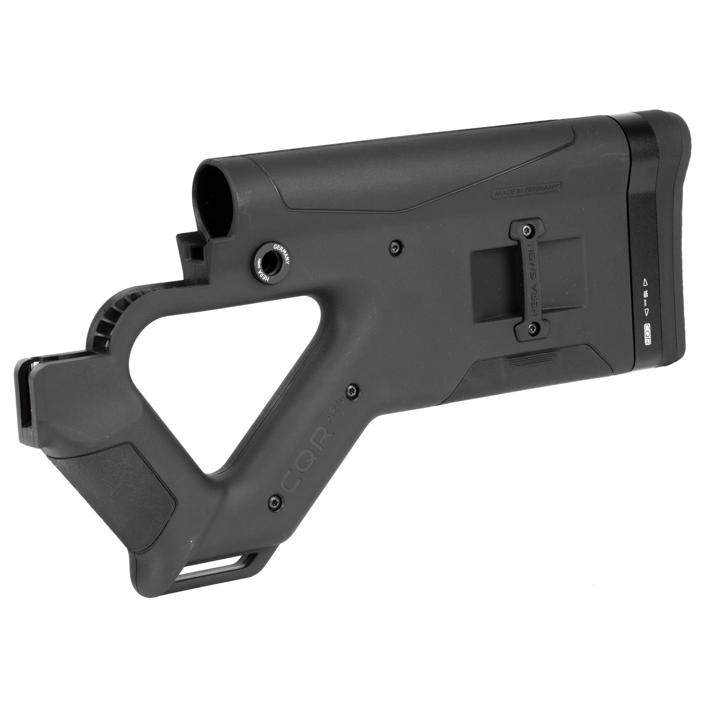 Hera USA CQR-AR10 Fixed Stock for DPMS LR-308 Gen 1 Rifles, Black