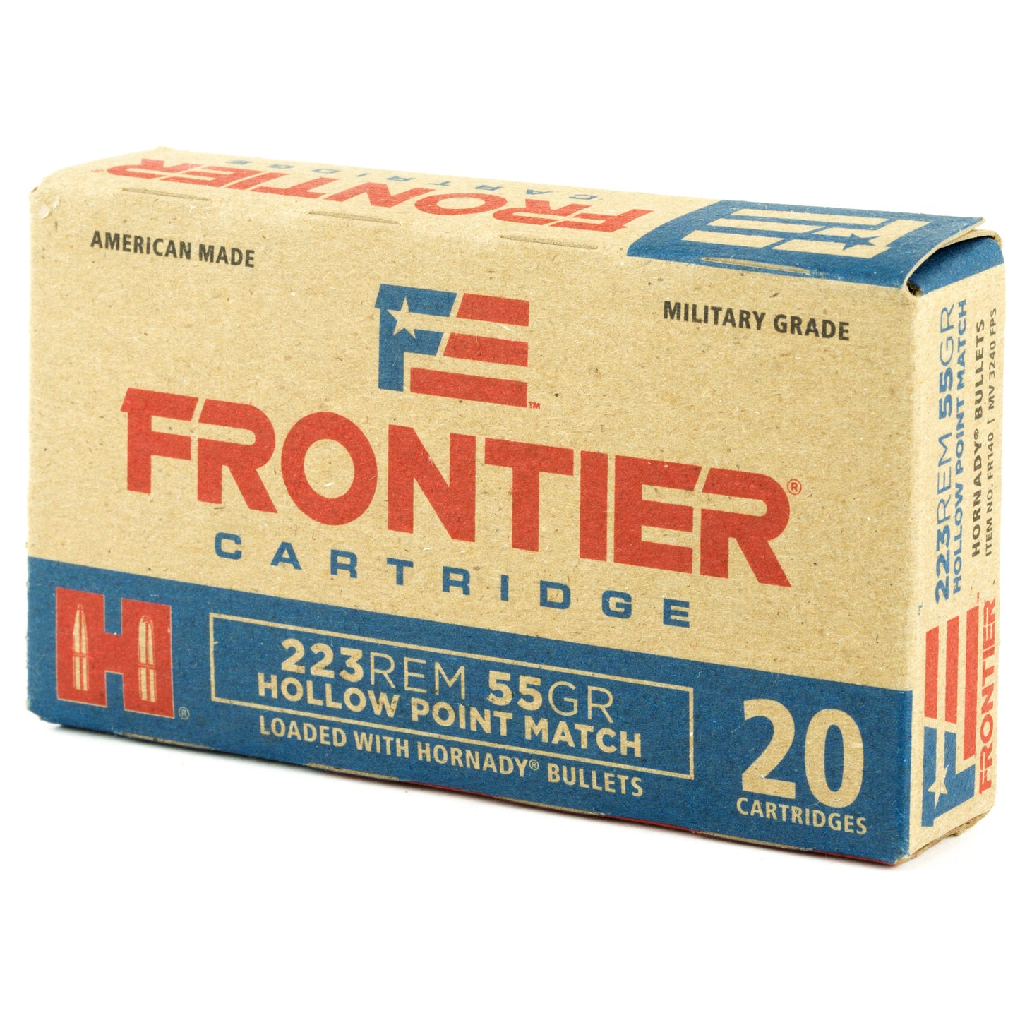 Frontier Cartridge Lake City 223 Remington 55 Grain Hollow Point Ammunition - 20 Rounds