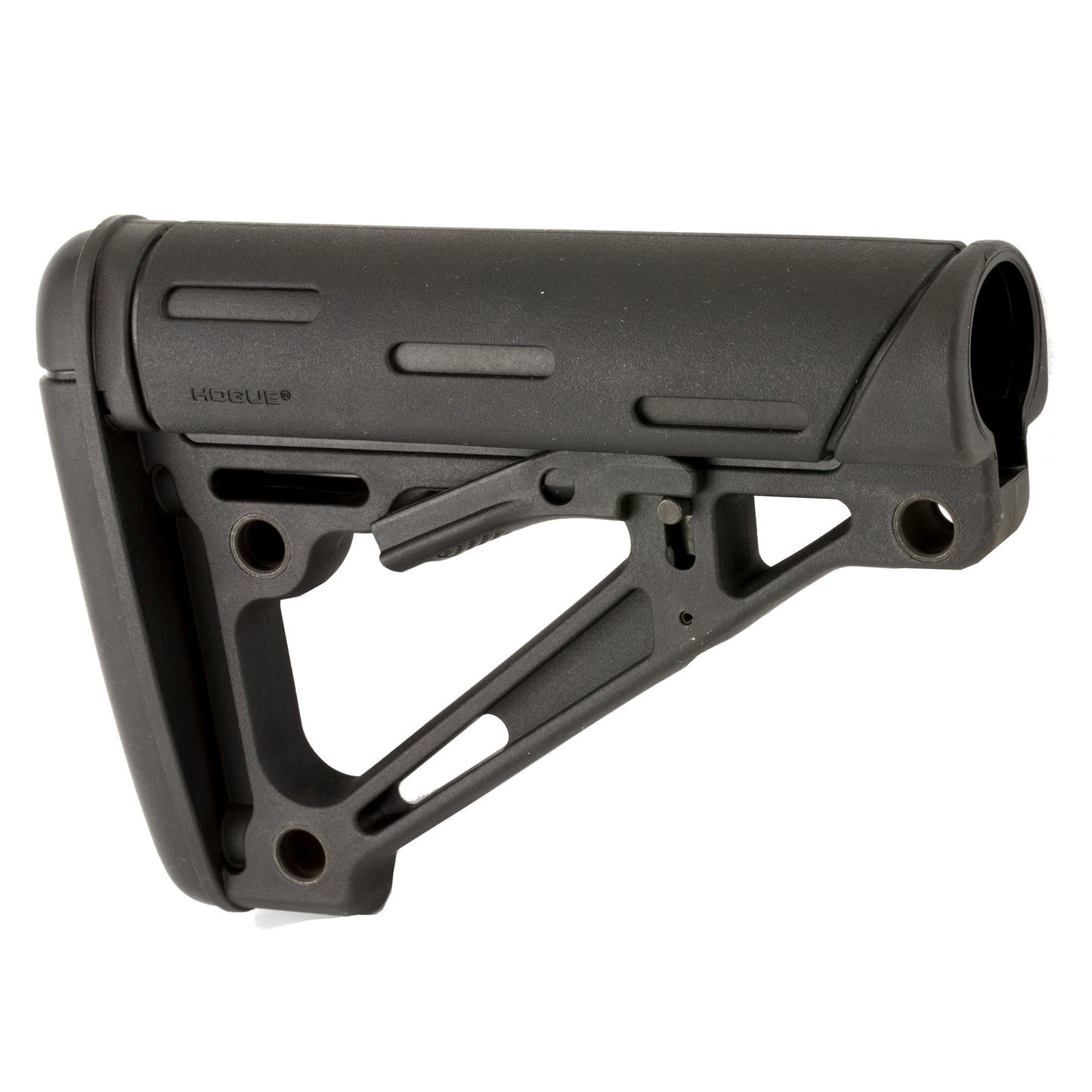 Hogue AR-15 Collapsible 6-Position Overmolded Stock for Mil-Spec Buffer Tubes - Black
