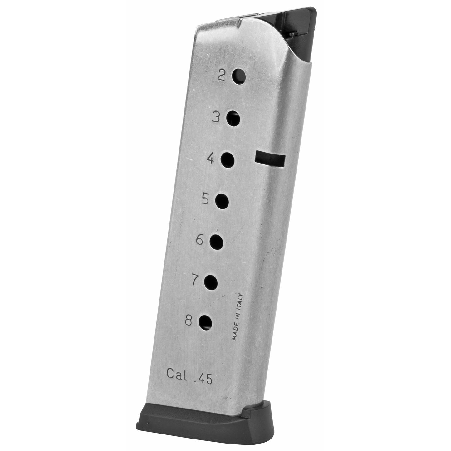 Mec-Gar USA Mag for 1911 Full Size Pistols in 45 ACP * 8 Rounds Silver