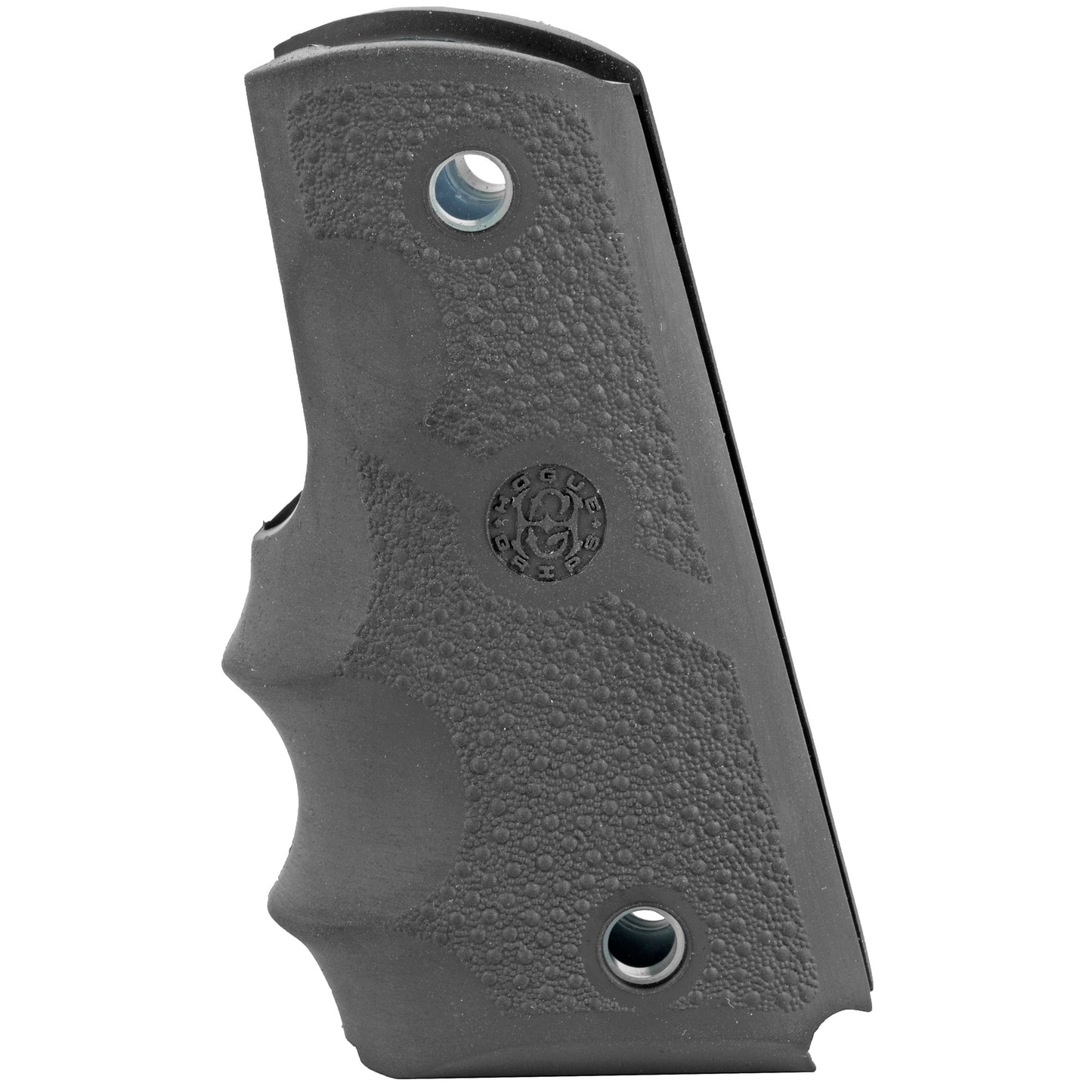 Hogue Rubber Grip for 1911 Officers Model with Finger Grooves - Black
