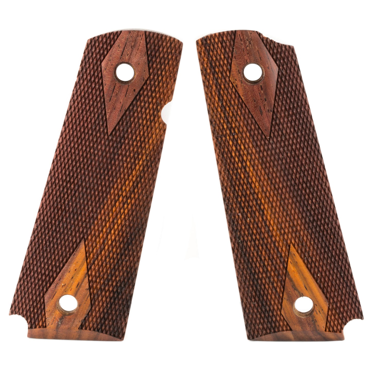 Hogue Fancy Hardwood Checkered Cocobolo Pistol Grip for 1911 Government Models