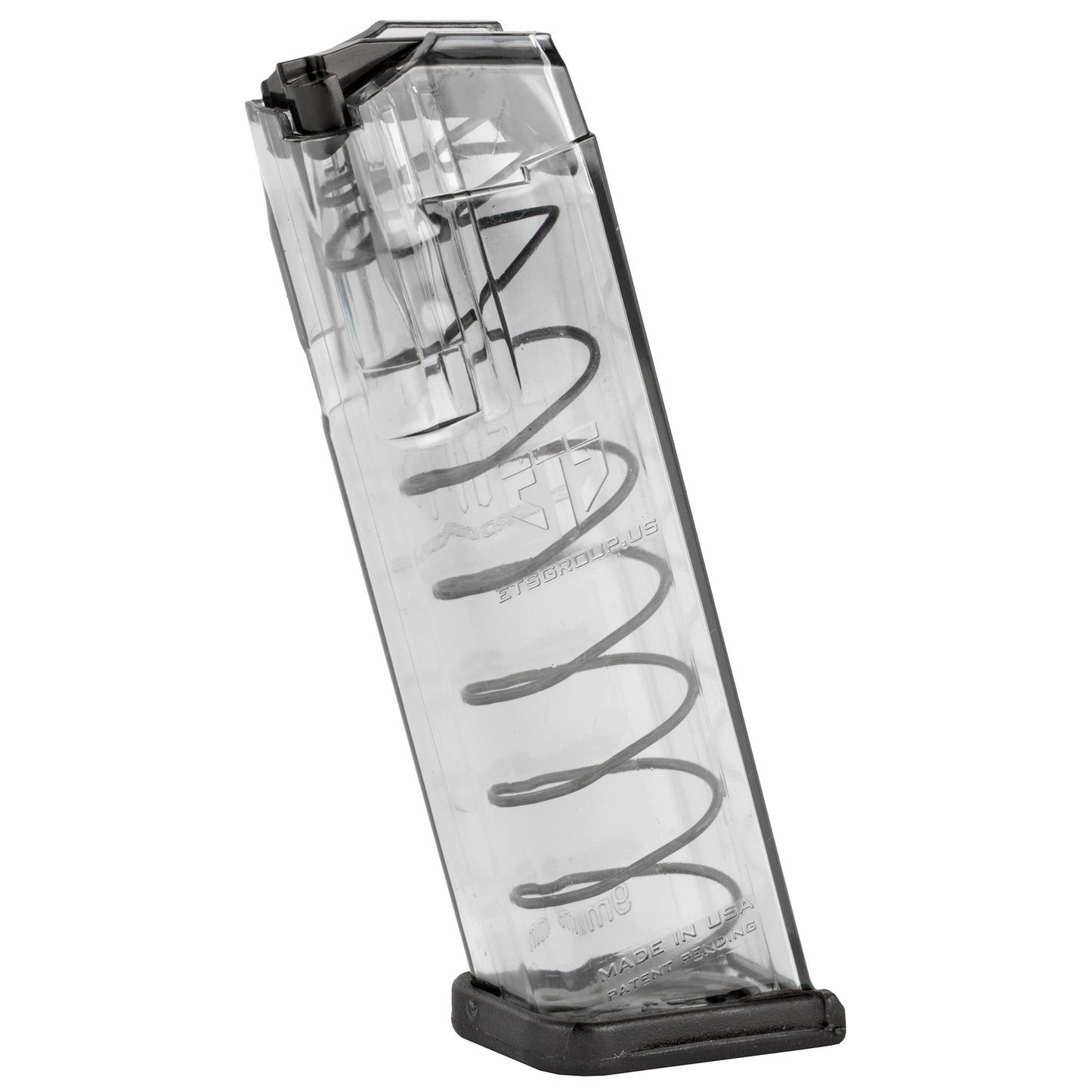 Elite Tactical Systems Group ETS Magazine for Glock 17/19 9mm, 17 Round Capacity, Clear