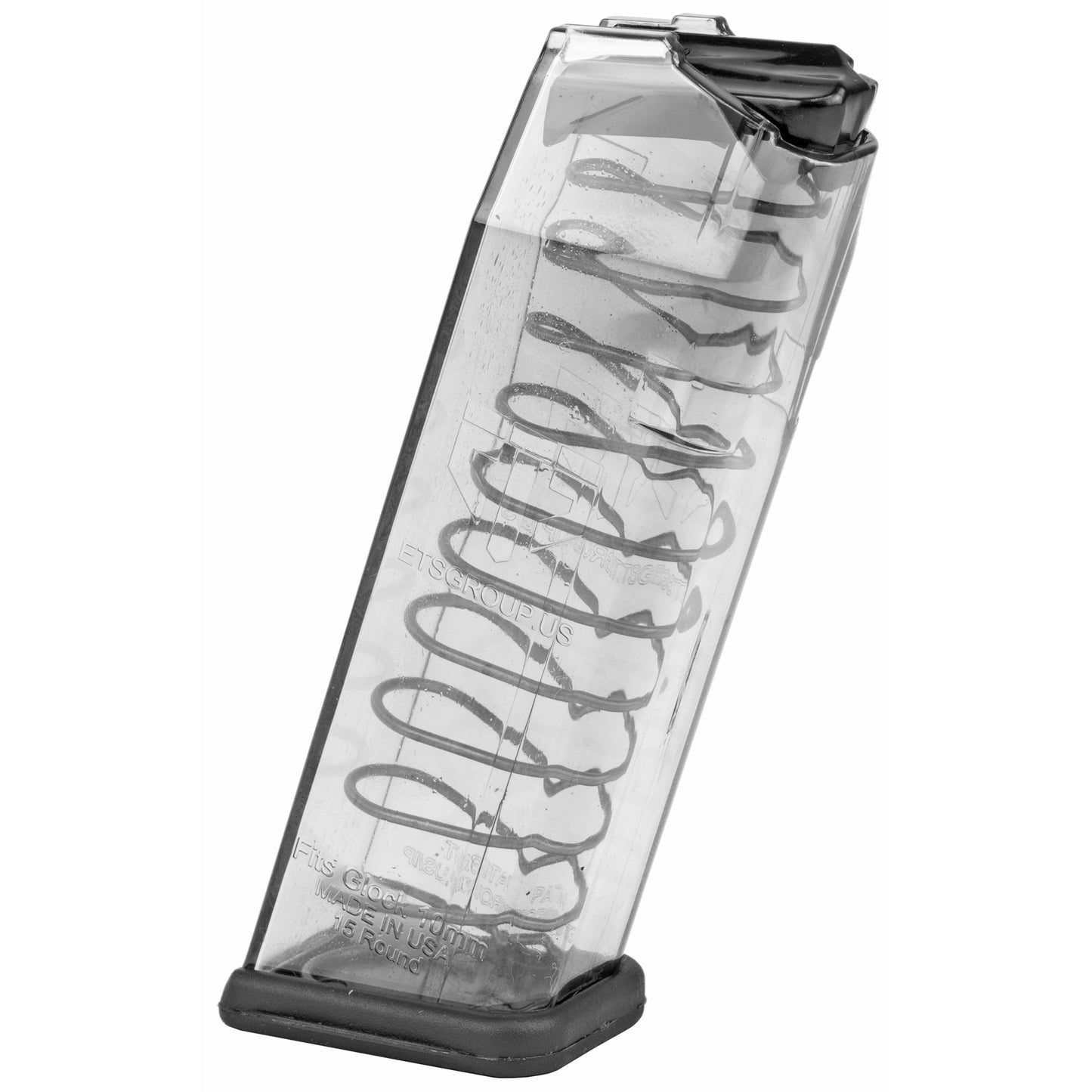 Elite Tactical Systems Group ETS MAG for GLK 20/29 10mm 15-Round Magazine, Clear