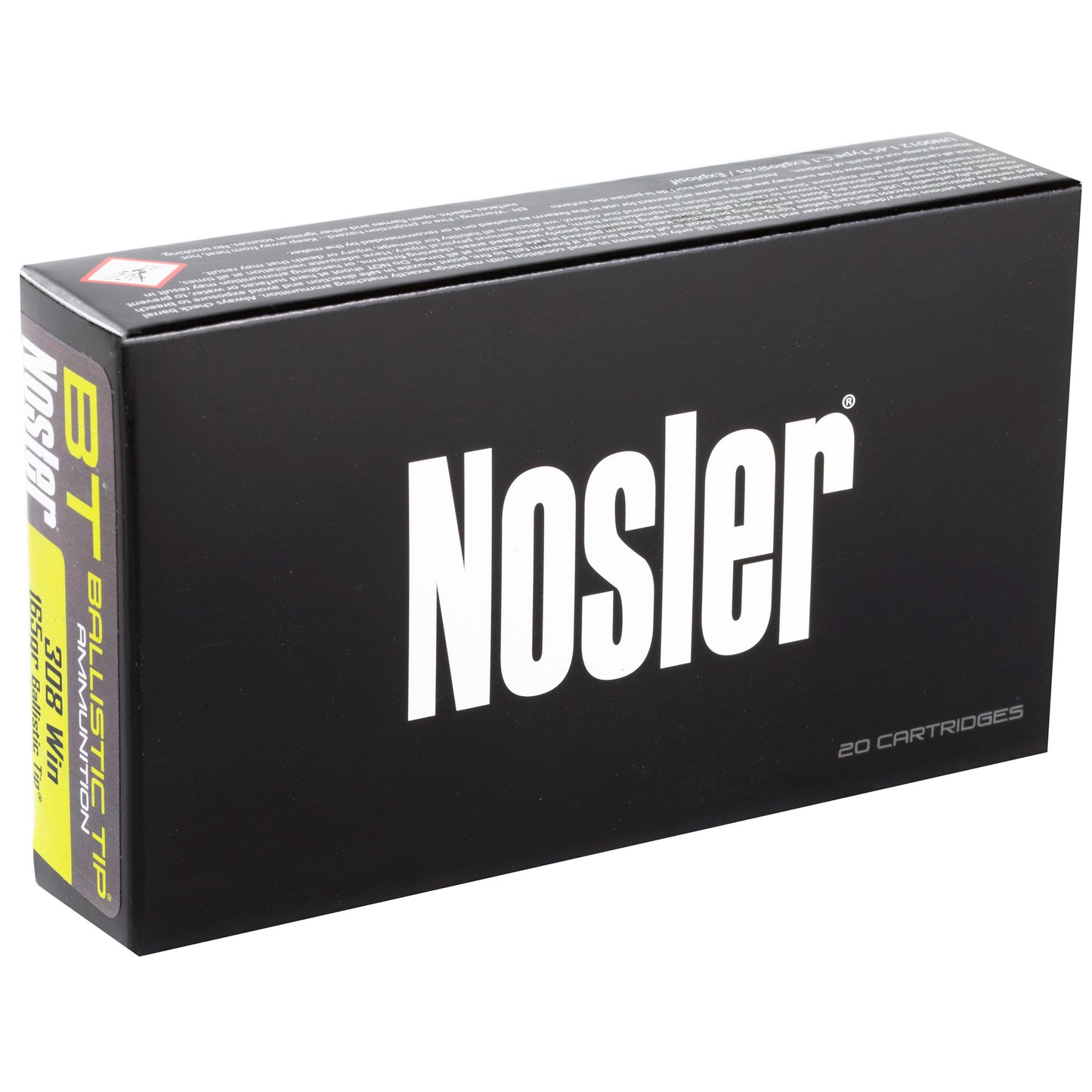 Nosler Ballistic Tip Hunting Ammunition for 308 Winchester, 165 Grain, 20 Rounds Per Box