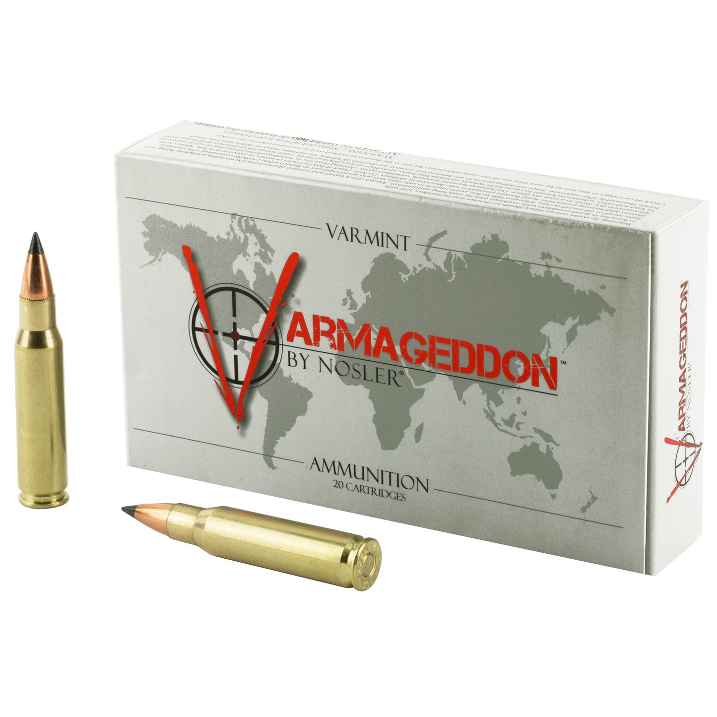 Nosler Varmageddon .308 Winchester 110 Grain Flat Base Tipped Loaded Ammunition (20 Rounds per Box, 200 per Case)