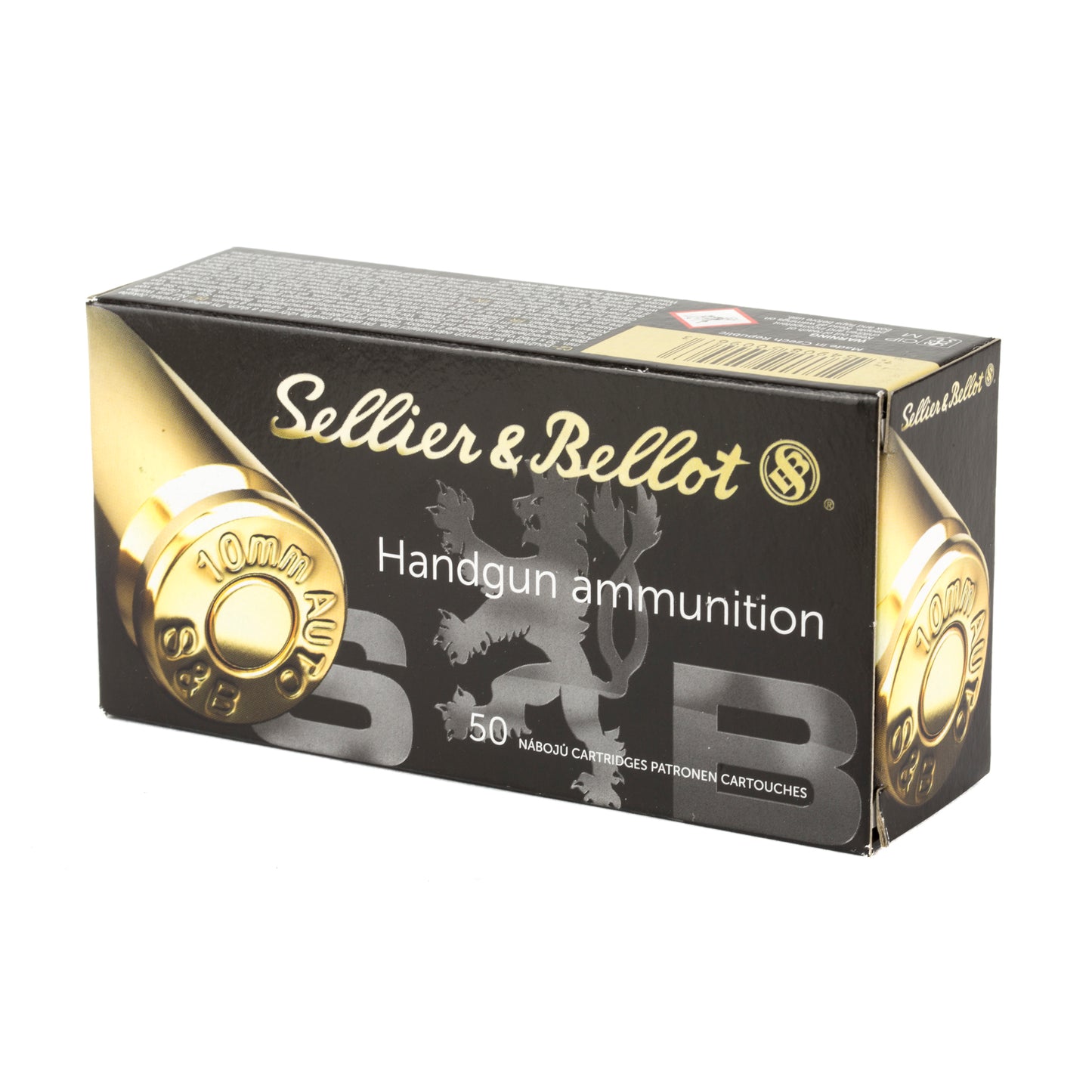Sellier & Bellot 10mm 180-Grain Hollow Point Pistol Ammunition * 50 Rounds per Box