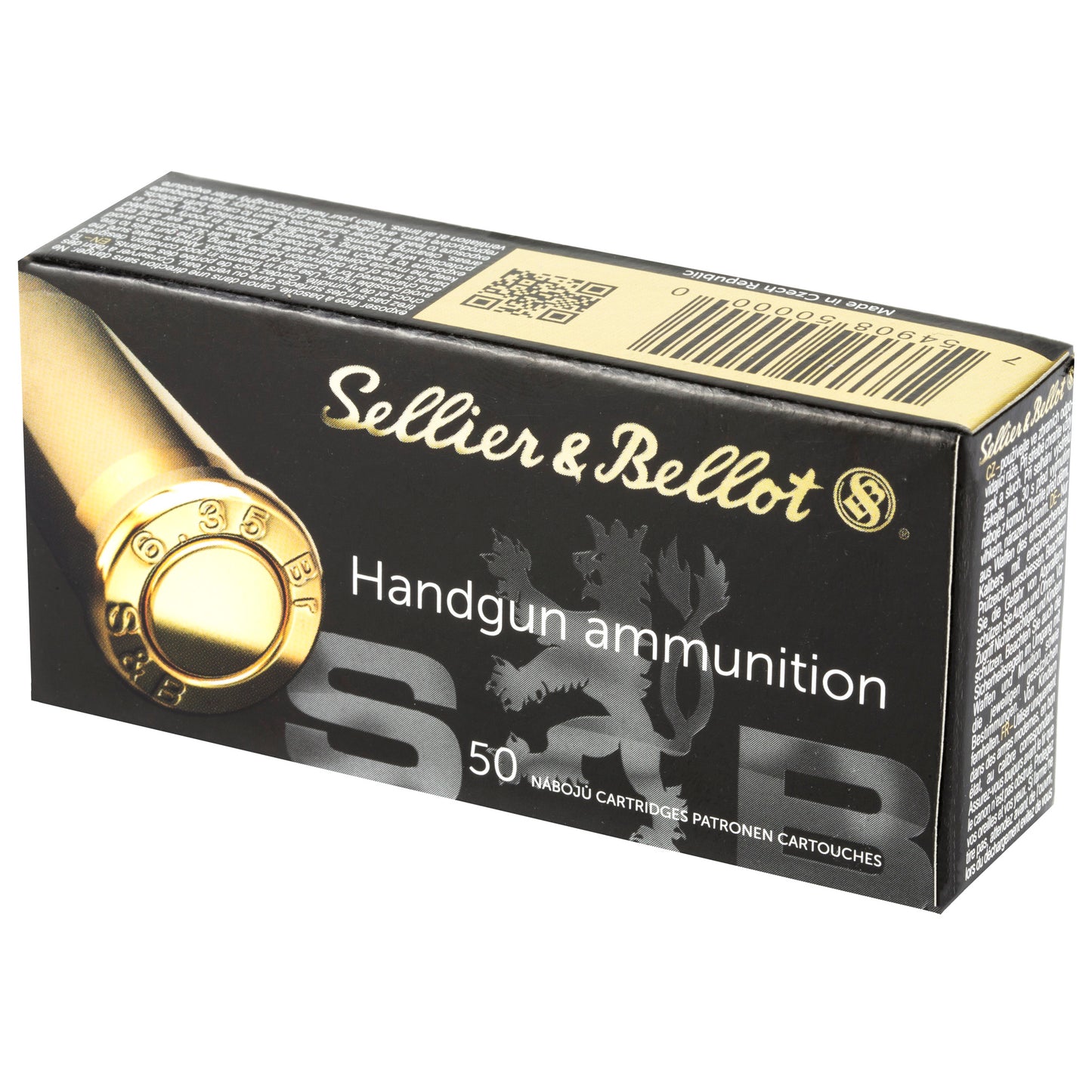 Sellier & Bellot 25 ACP Full Metal Jacket Ammunition * 50 Grain, 50 Rounds