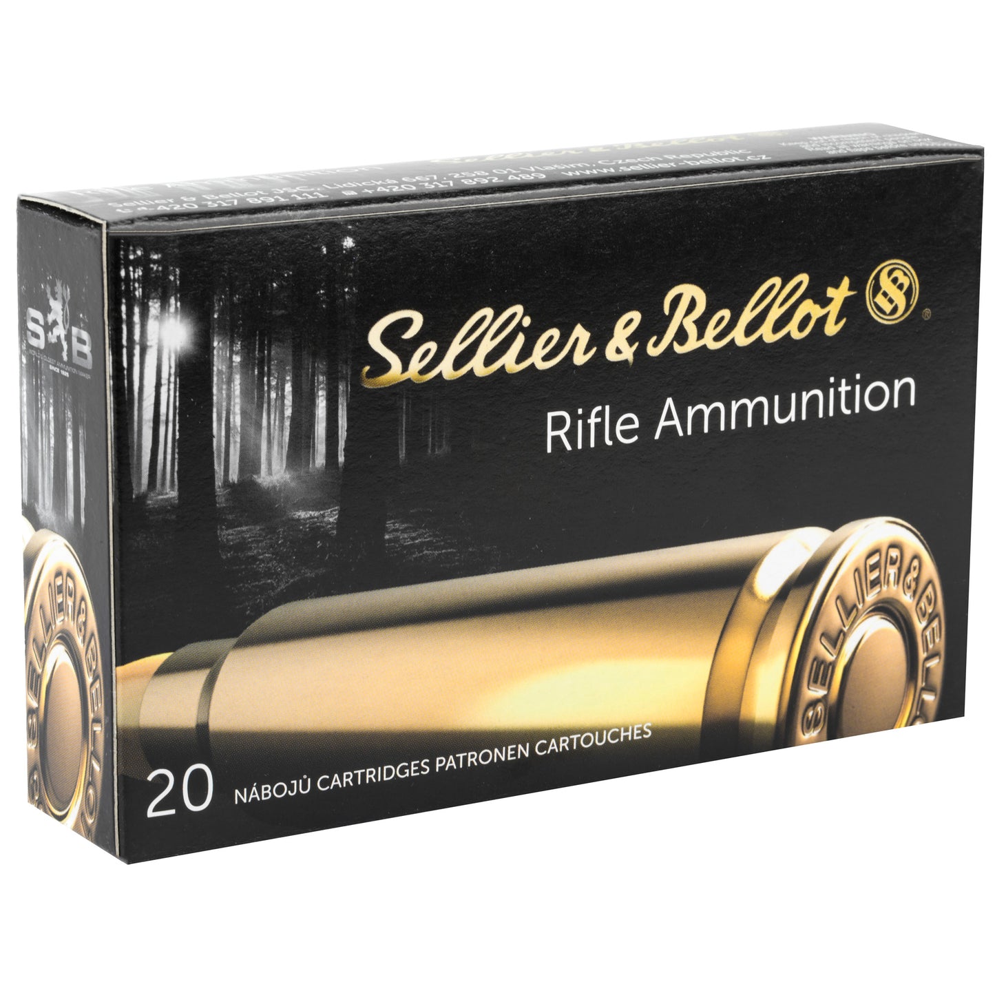 Sellier & Bellot 303 British Rifle Ammunition, 180 Grain FMJ, 20 Rounds per Box