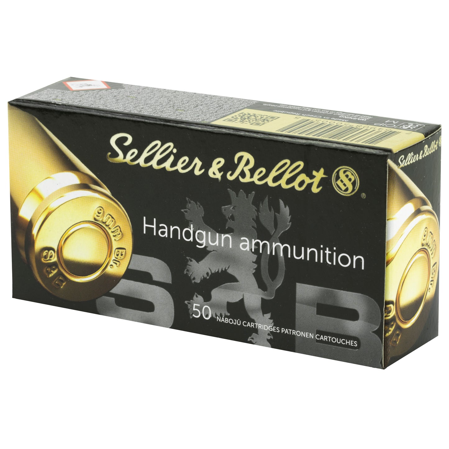 Sellier & Bellot 380 ACP Full Metal Jacket Pistol Ammunition * 92 Grain, 50 Rounds per Box