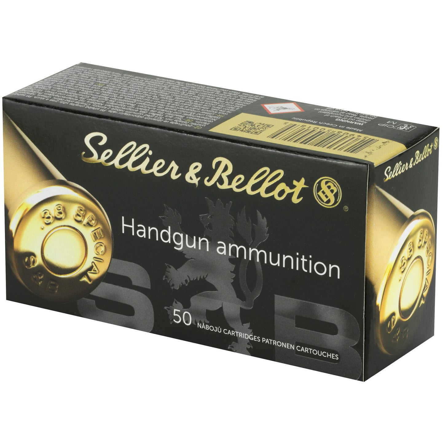 Sellier & Bellot 38 Special Lead Round Nose Pistol Bullets (158 Grain, 50/Box)