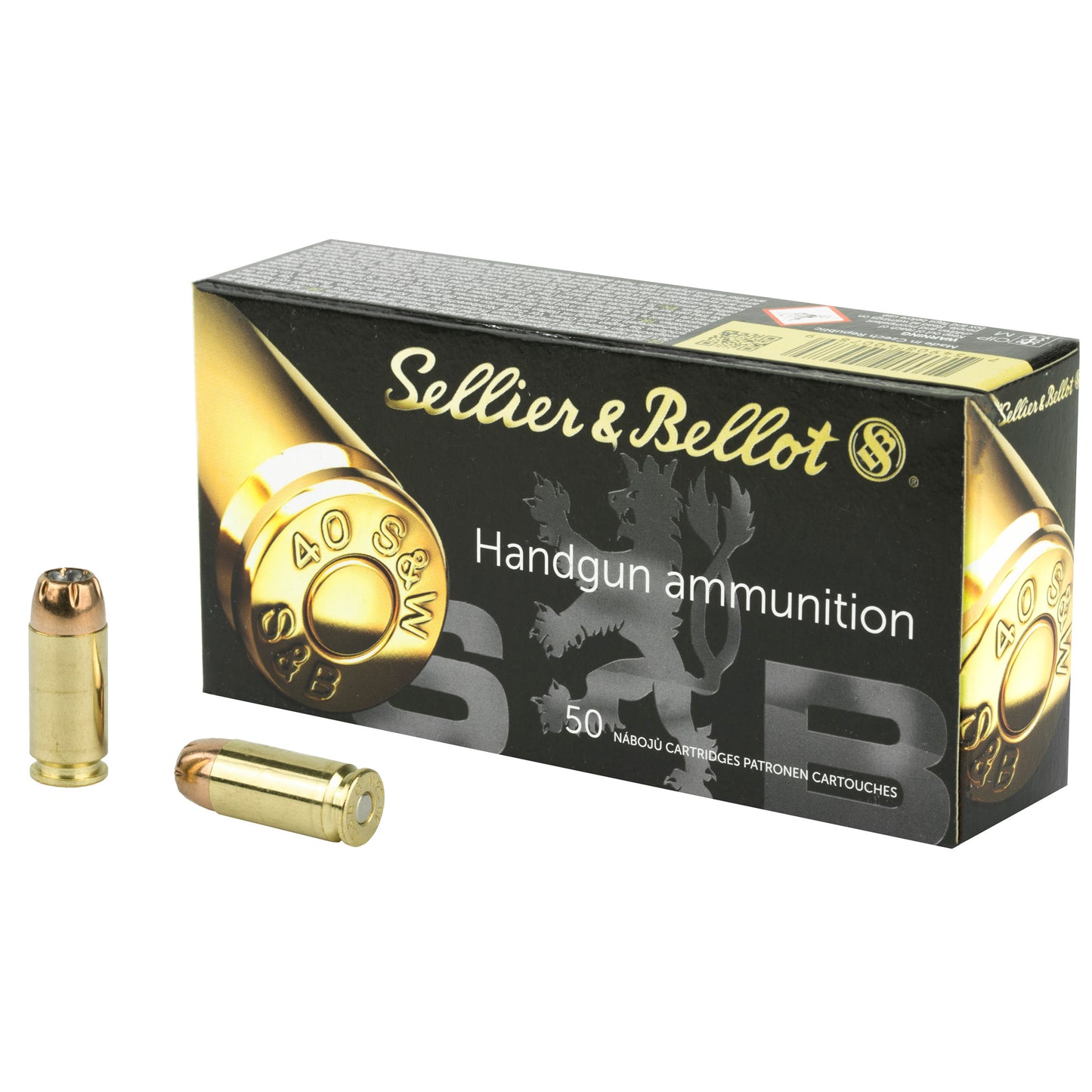 Sellier & Bellot 180-Grain 40 S&W Hollow Point Pistol Ammo * 50 Rounds per Box, 1000 per Case