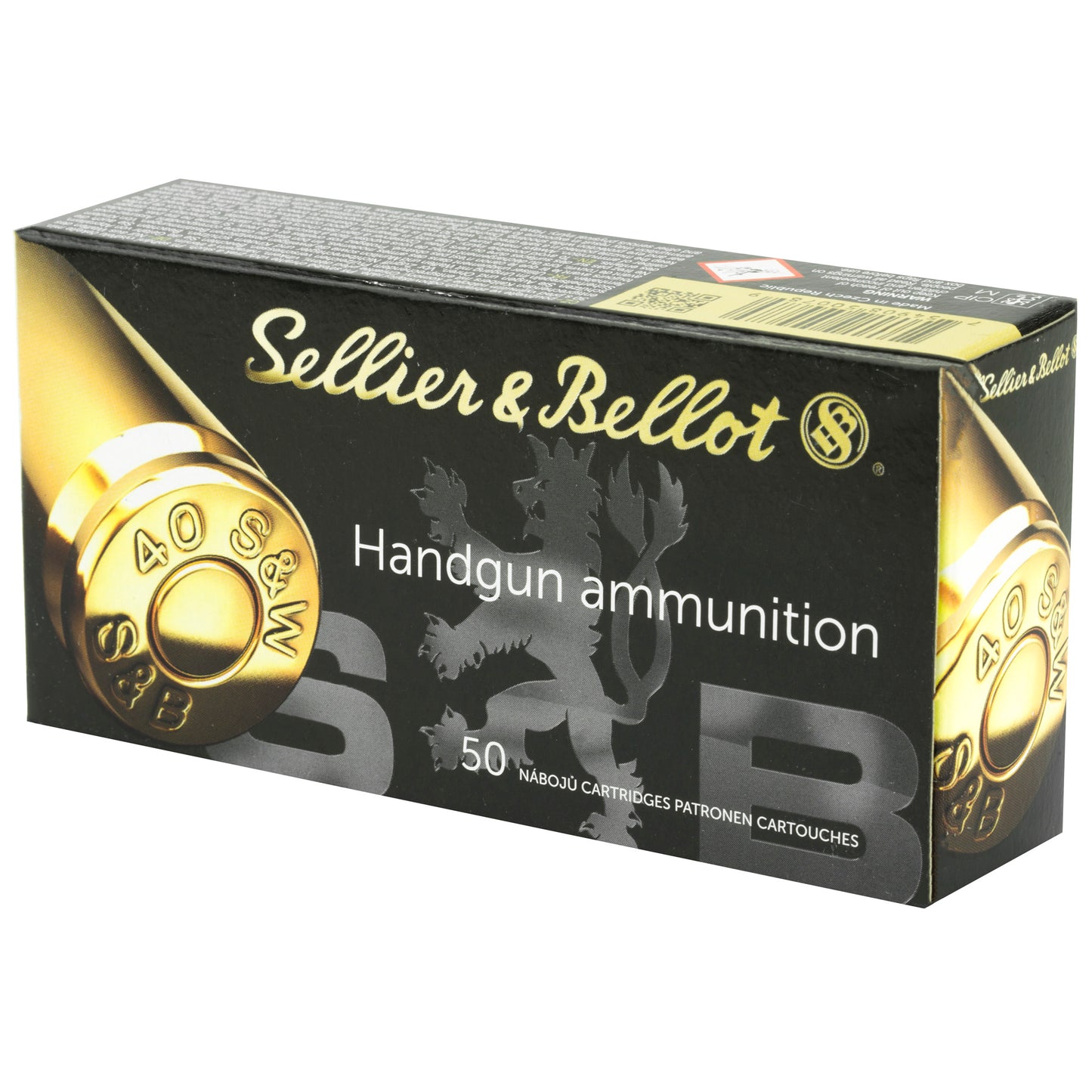 Sellier & Bellot 180-Grain 40 S&W Hollow Point Pistol Ammo * 50 Rounds per Box, 1000 per Case