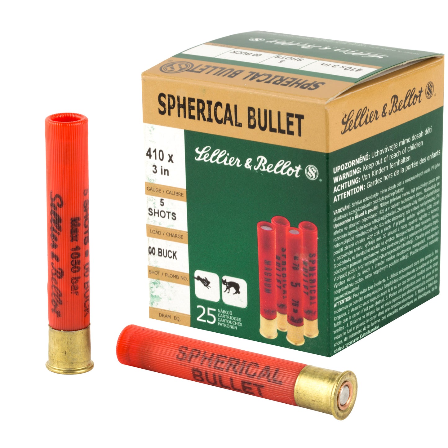 Sellier & Bellot Super Speed 410 Gauge 3 Buckshot * 25 Rounds per Box