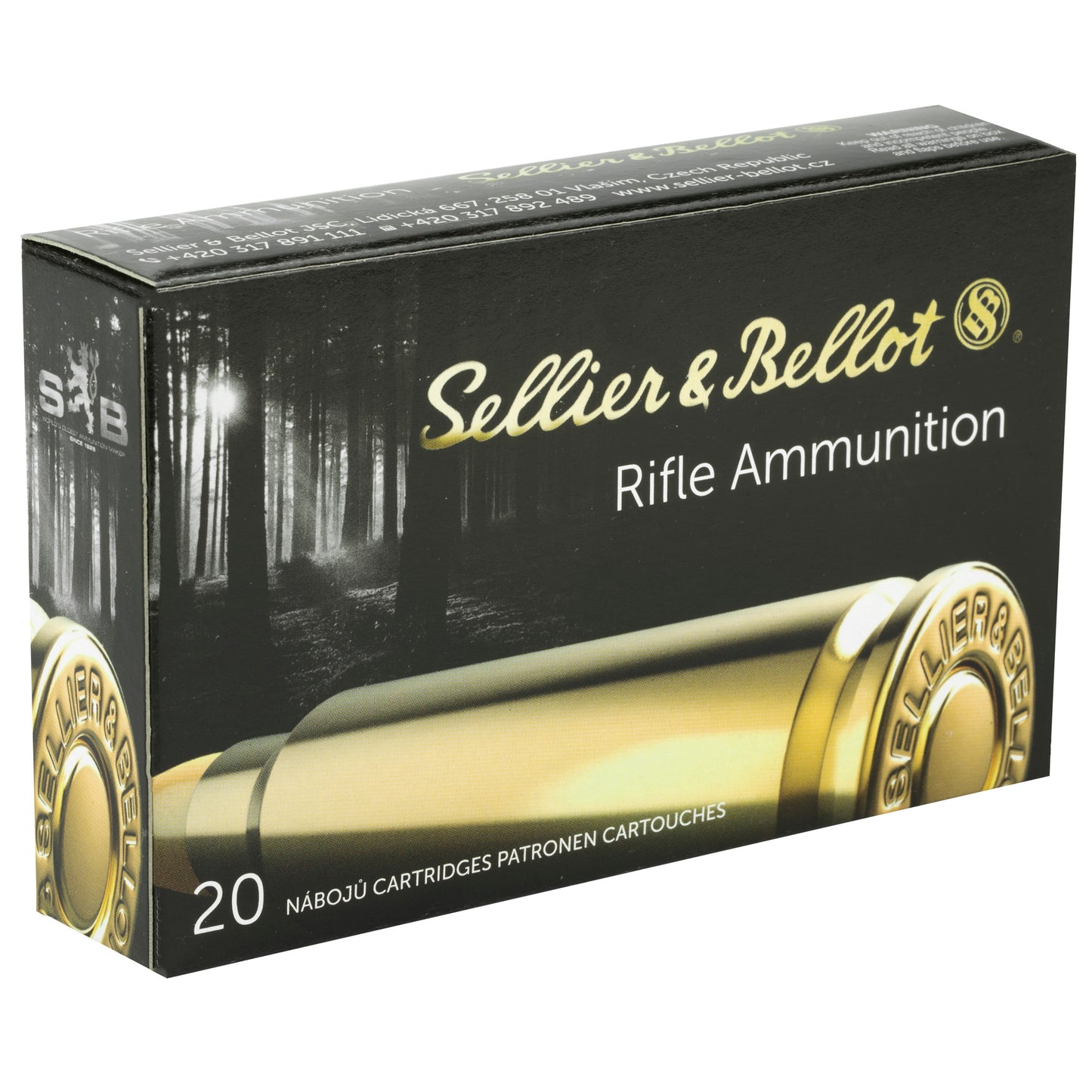 Sellier & Bellot 6.5x55mm Swedish Rifle Ammunition - 140 Grain Soft Point, Box of 20