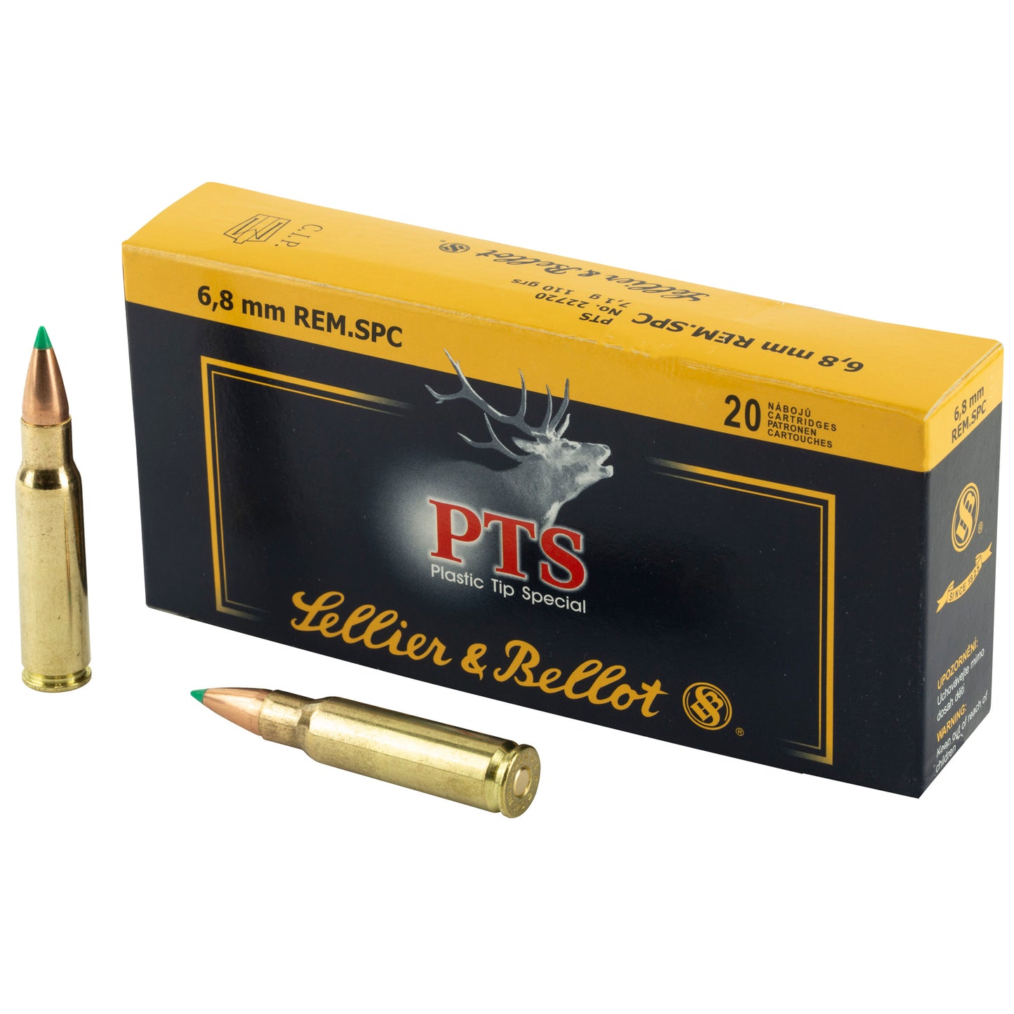 Sellier & Bellot 6.8 SPC 110-Grain PTS Rifle Bullets * Big Game Performance
