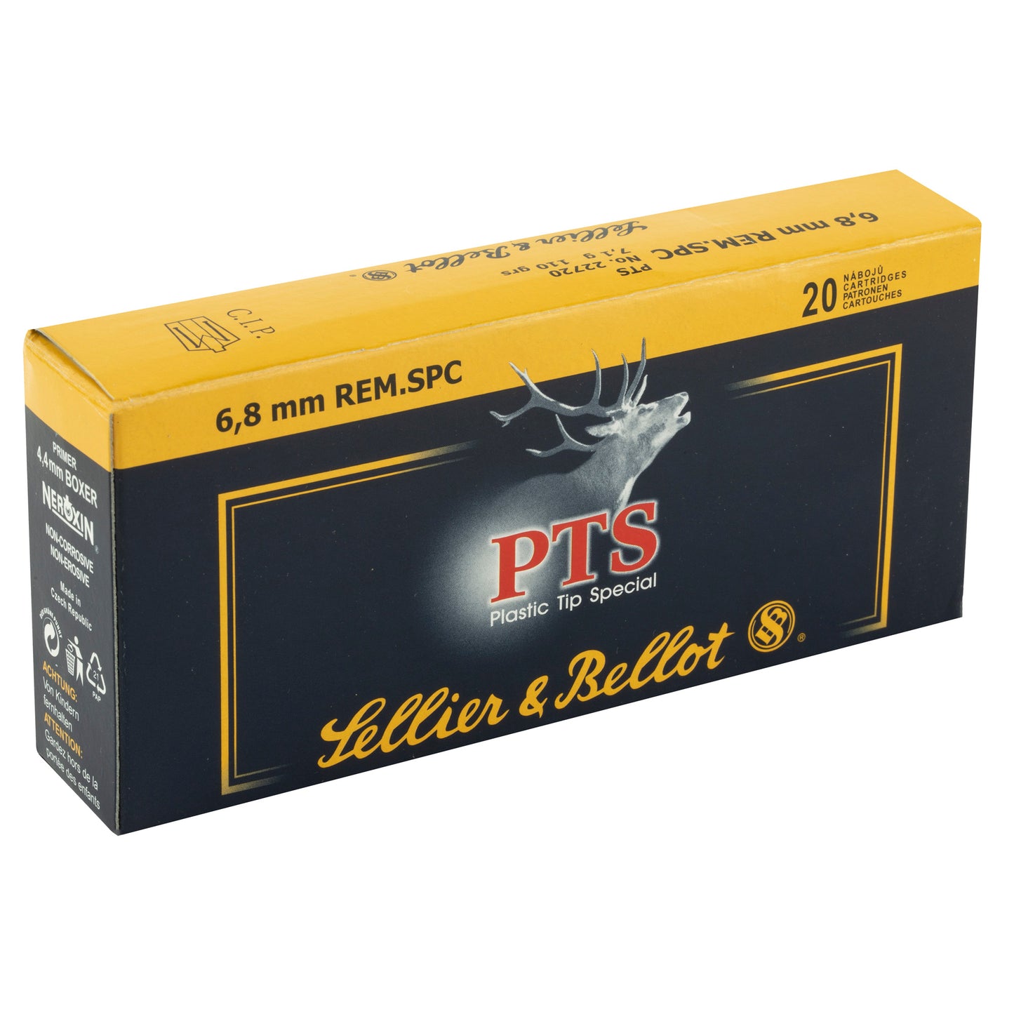 Sellier & Bellot 6.8 SPC 110-Grain PTS Rifle Bullets * Big Game Performance