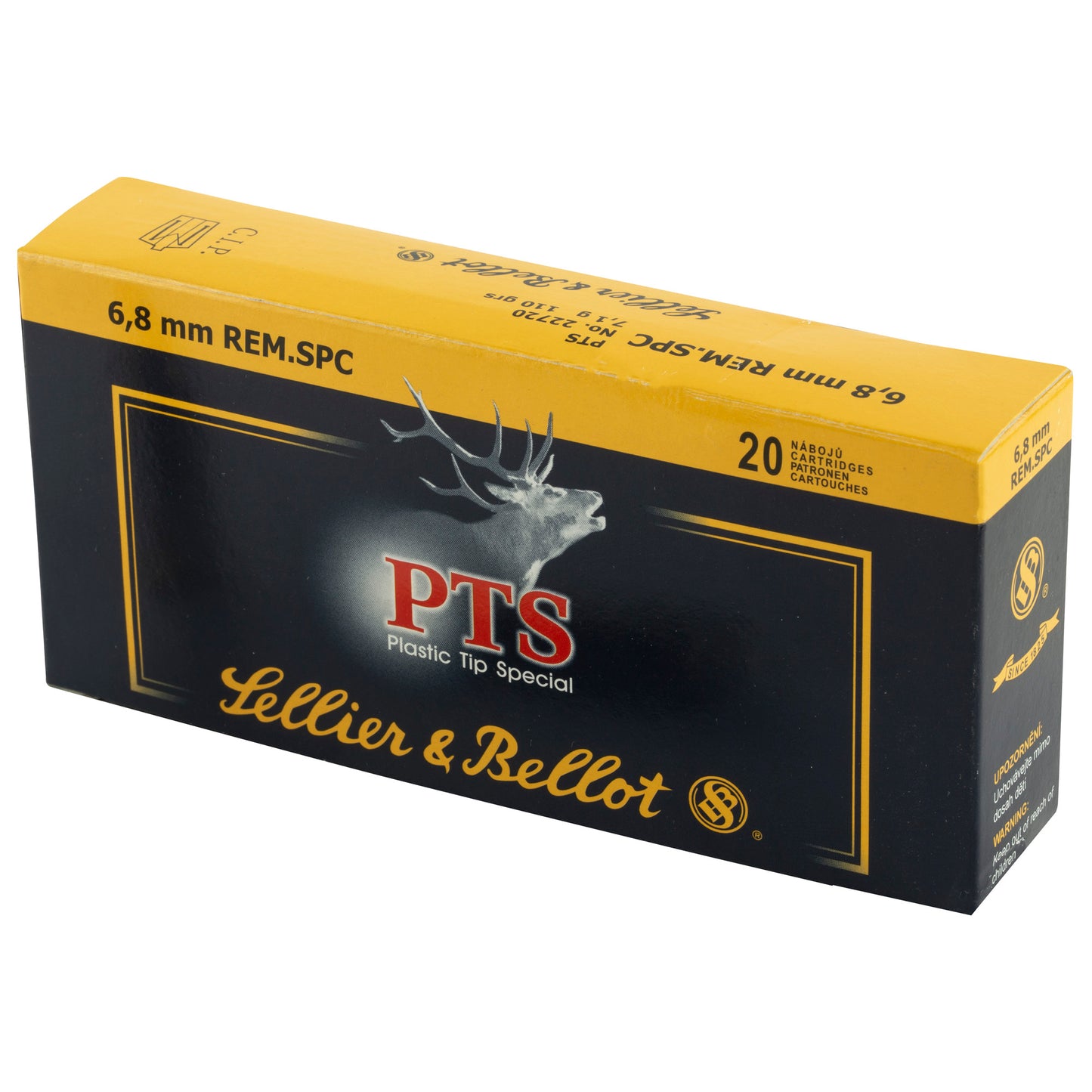 Sellier & Bellot 6.8 SPC 110-Grain PTS Rifle Bullets * Big Game Performance