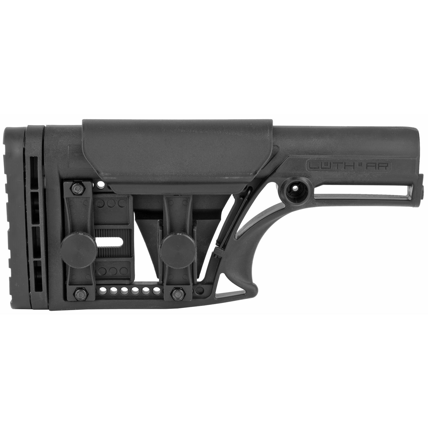 Luth-AR MBA-1 Rifle Stock with 3-Axis Butt Plate for AR-15 & AR-10 - Black