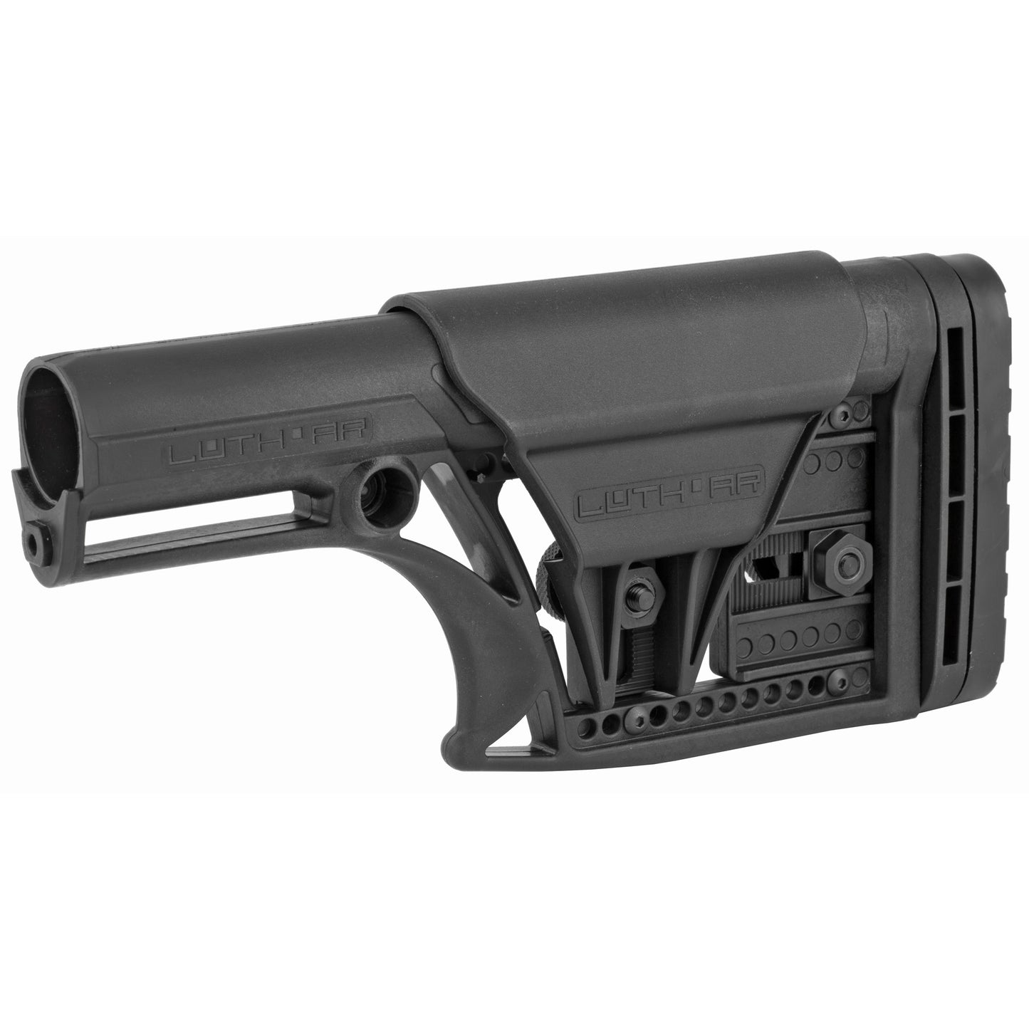 Luth-AR MBA-1 Rifle Stock with 3-Axis Butt Plate for AR-15 & AR-10 - Black