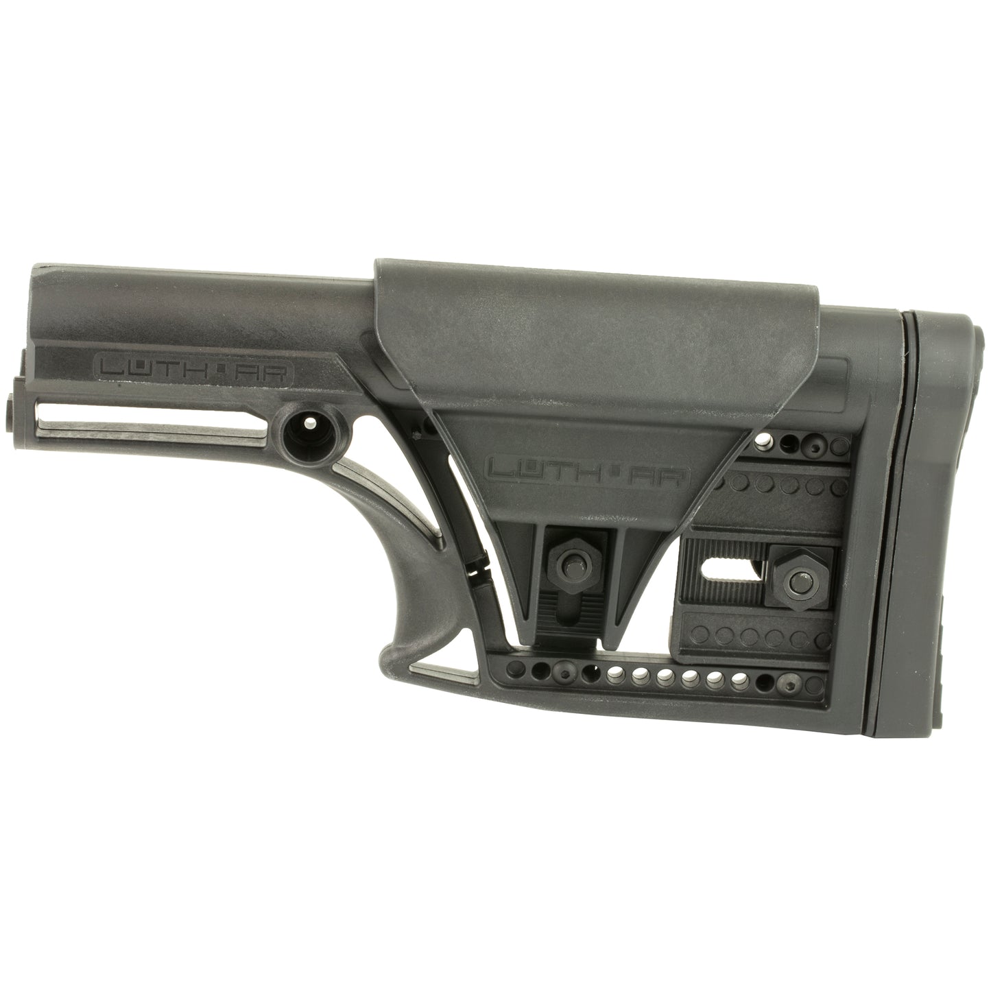 Luth-AR MBA-1 Rifle Length Fixed Stock - Black for AR-15 & AR-10 Rifles
