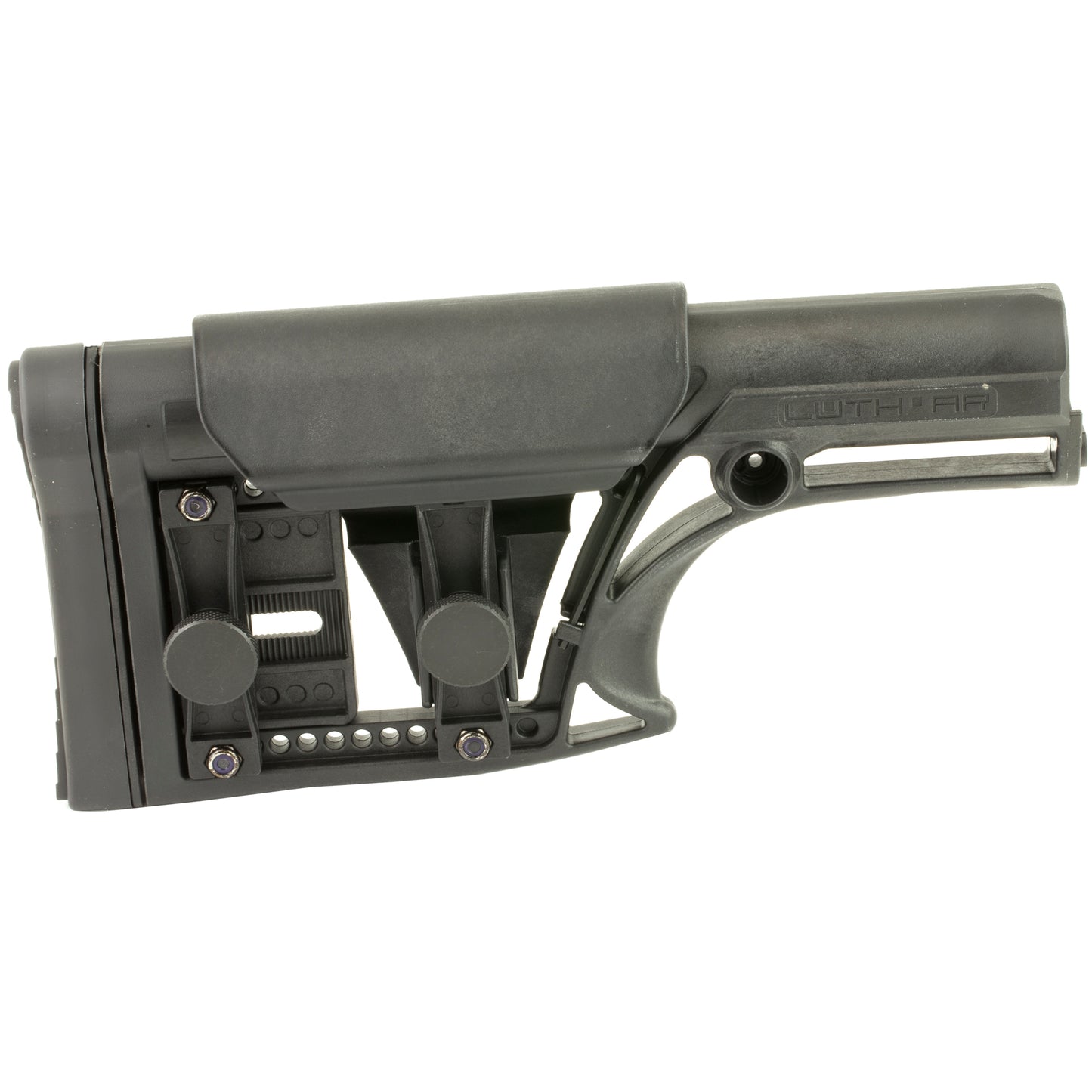 Luth-AR MBA-1 Rifle Length Fixed Stock - Black for AR-15 & AR-10 Rifles