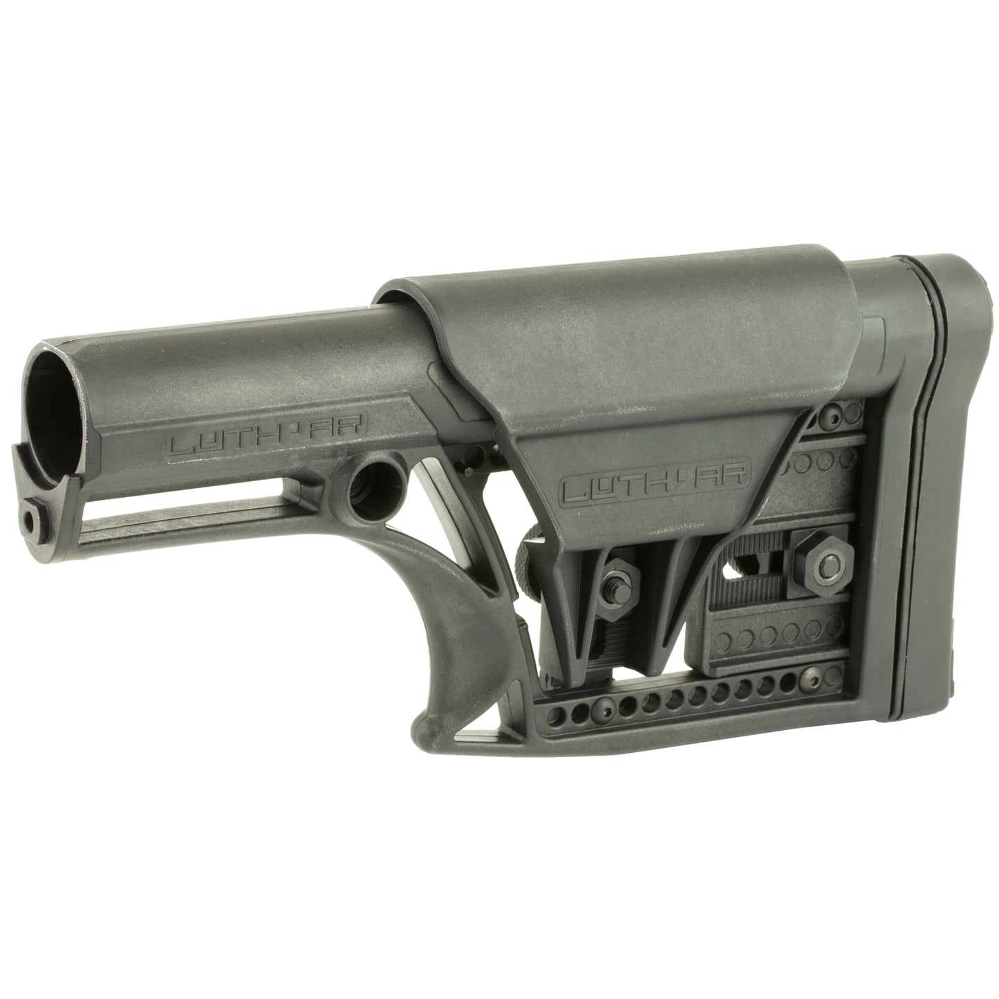 Luth-AR MBA-1 Rifle Length Fixed Stock - Black for AR-15 & AR-10 Rifles