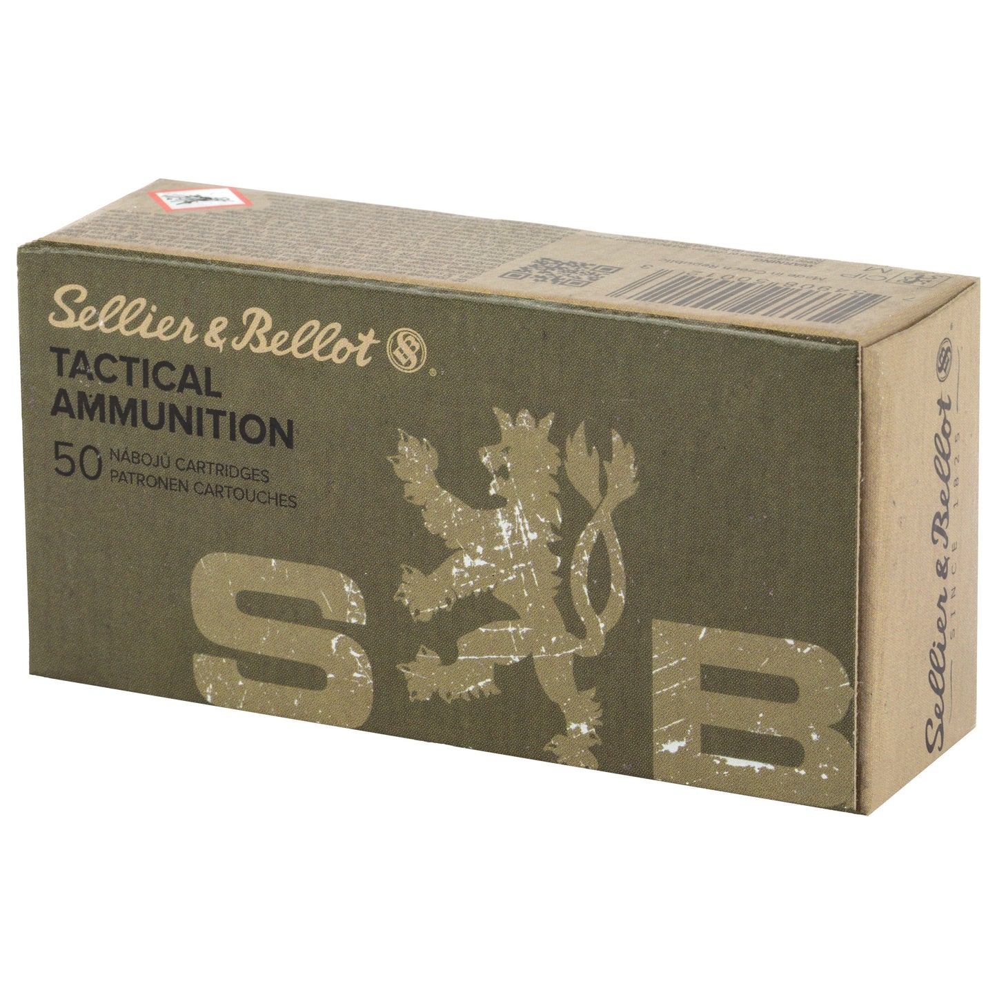 Sellier & Bellot 9mm Subsonic 140-Grain FMJ Pistol Ammunition - 50 Rounds per Box