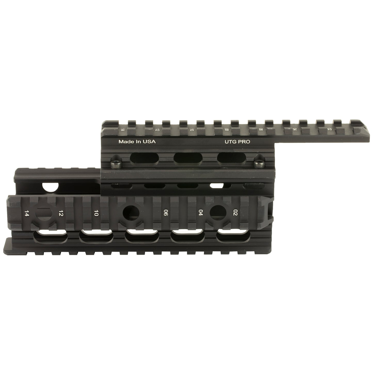 Leapers Inc. - UTG UTGMTU009 AK-47 Quad Rail Handguard with Picatinny Rails and Rubber Guards