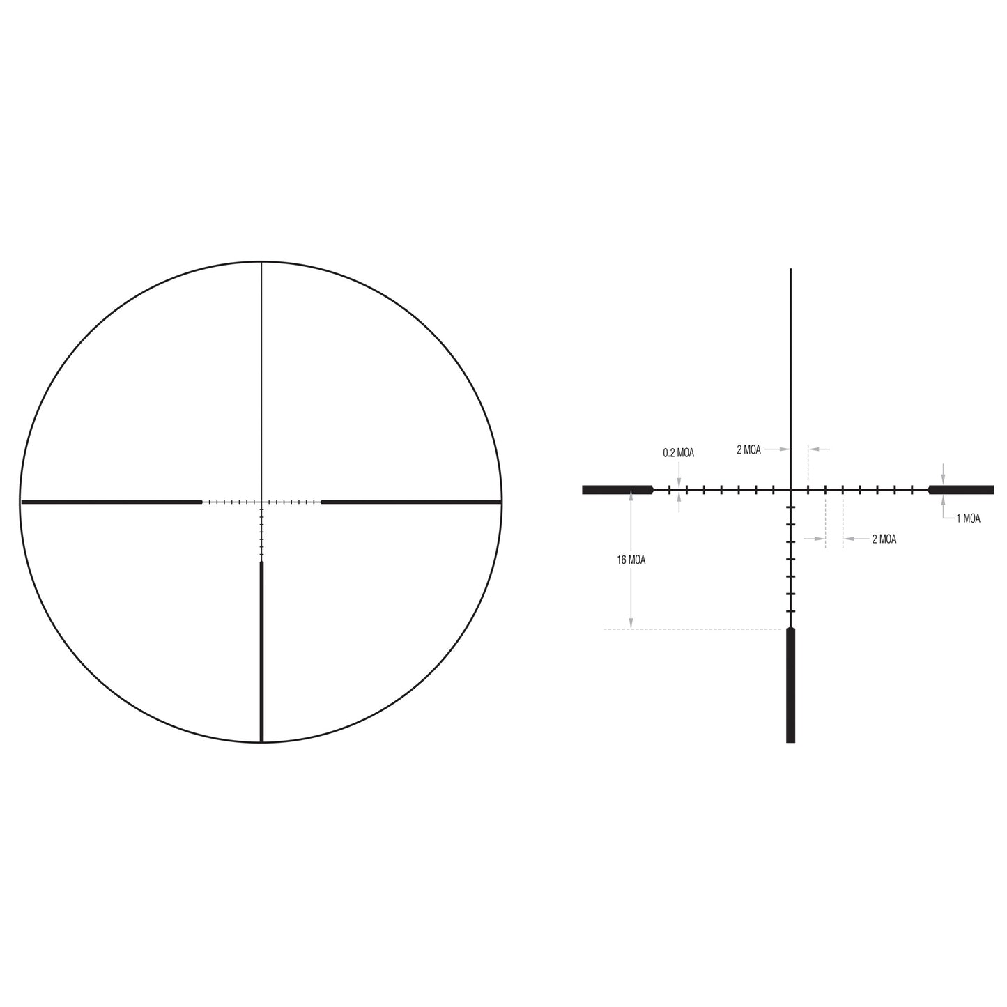 Trijicon Ascent 3-12x40 Rifle Scope with BDC Target Holds Reticle