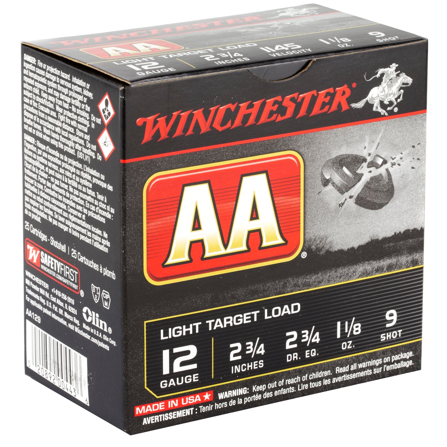 Winchester Ammunition AA Target 12 Gauge Shotshells (25 Count Box)