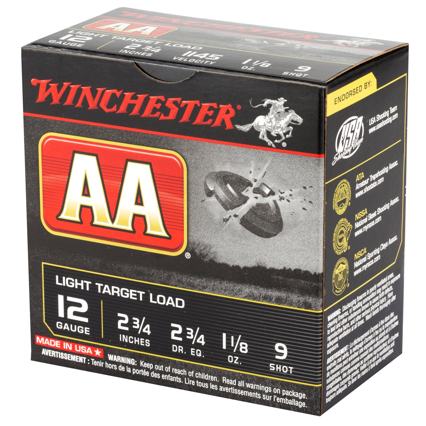 Winchester Ammunition AA Target 12 Gauge Shotshells (25 Count Box)