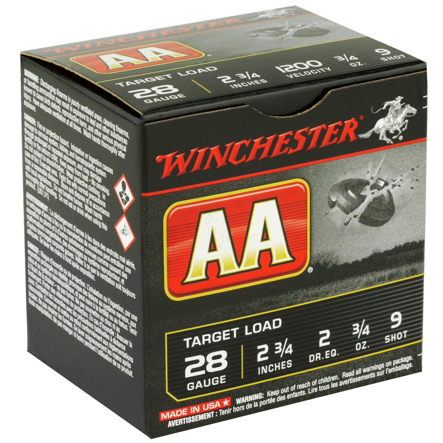 Winchester Ammunition AA Target 28 Gauge Shotshell * 3/4 oz #9, 25 Rounds per Box