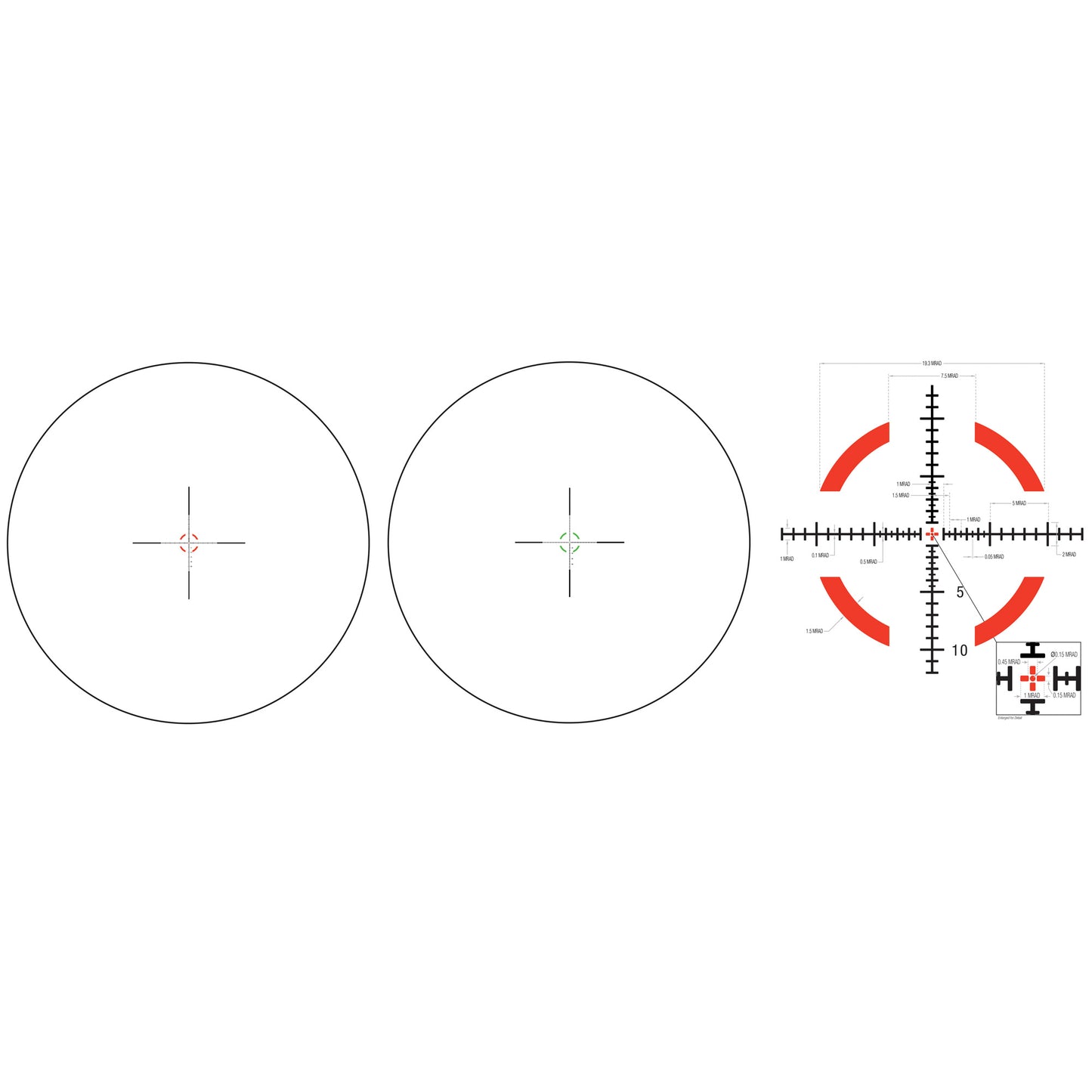 Trijicon Credo 1-8x28 FFP MRAD R/G Tactical Riflescope