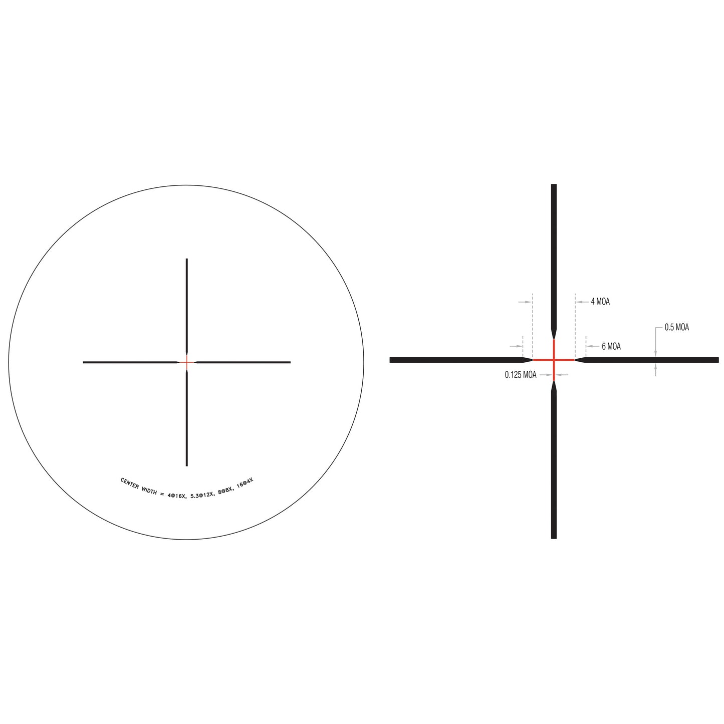 Trijicon Credo HX 4-16x50 Rifle Scope with Red Standard Duplex Reticle
