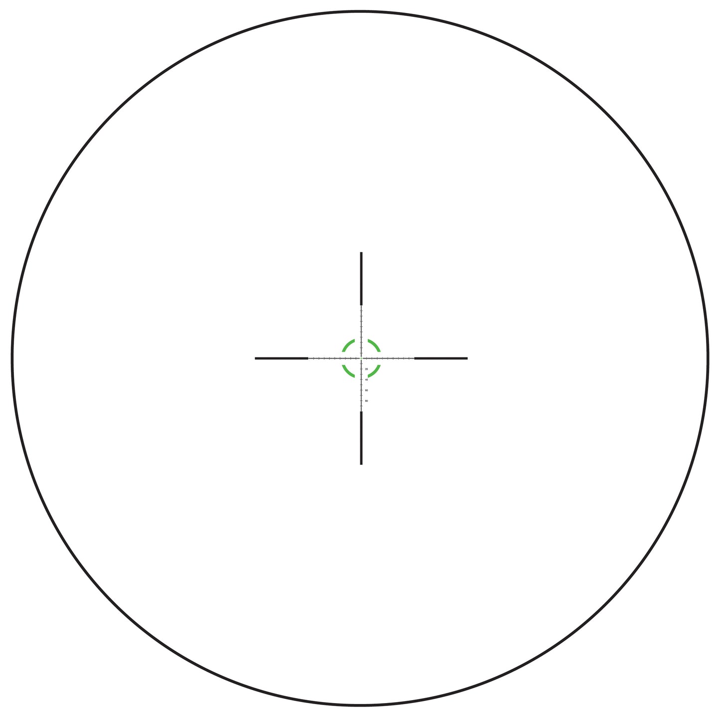 Trijicon Credo HX 1-6x24 Low Power Variable Hunting Scope with Green MOA Segmented Circle Reticle