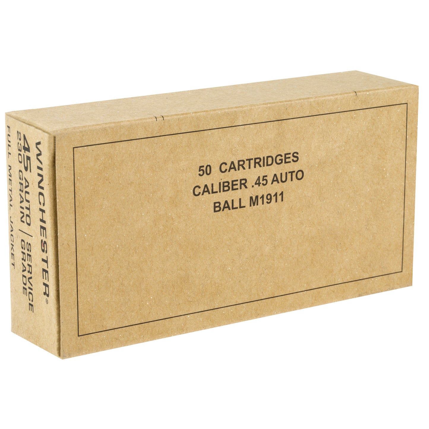 Winchester Ammunition Service Grade 45 ACP 230-Grain Full Metal Jacket - 50 Rounds Per Box