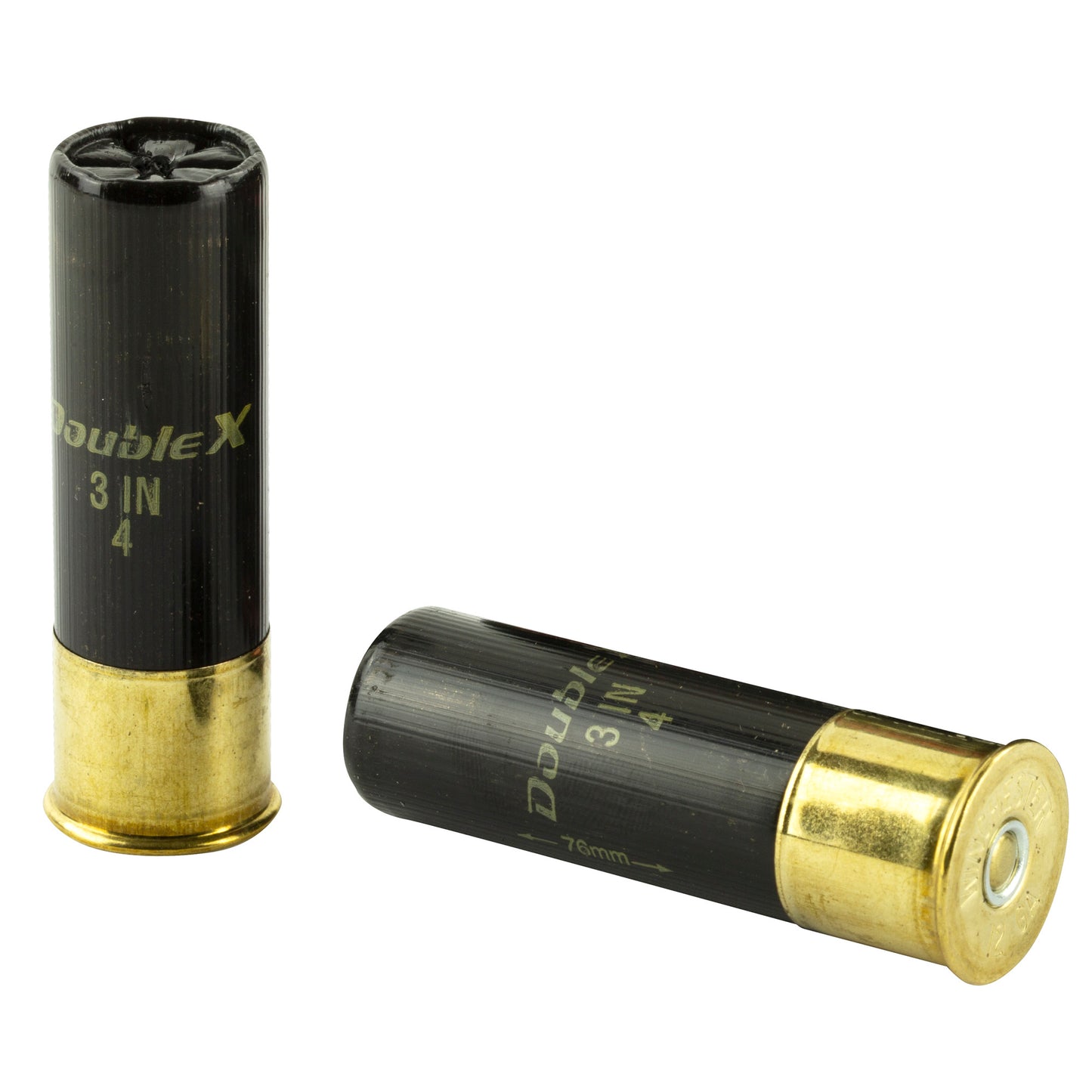 Winchester Ammunition Double X 12 Gauge 3-Inch #4 Shotshells - High-Velocity Performance, 1.75 oz, 10 Rounds per Box