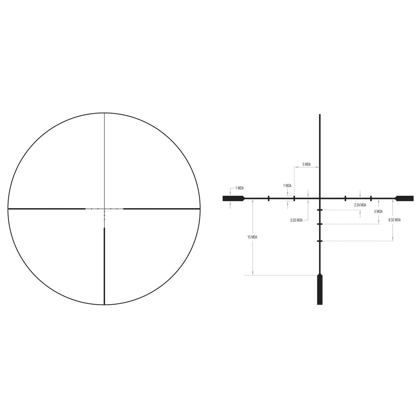 Trijicon Huron 3-9x40 Rifle Scope with BDC Hunter Holds Reticle