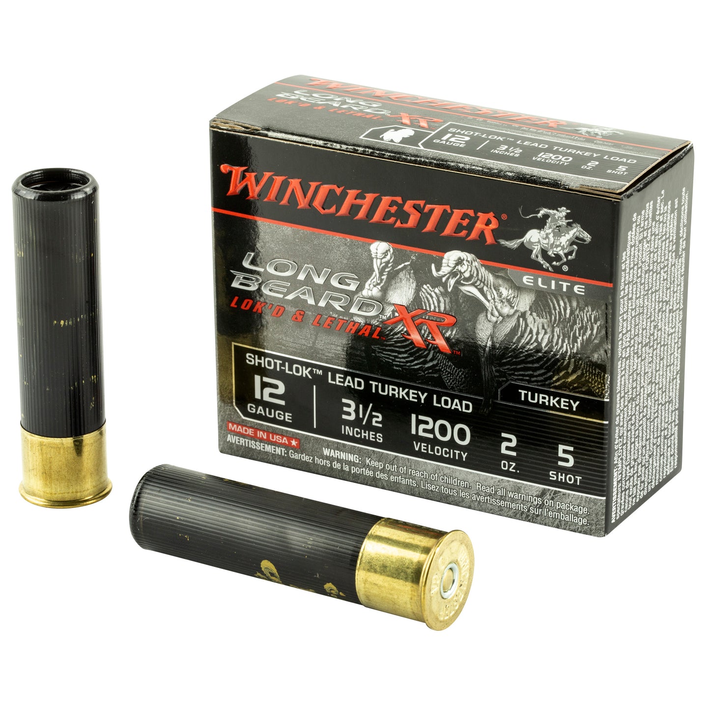 Winchester Ammunition Longbeard XR 12 Gauge Turkey Shotshells * 2 oz, #5 Lead Shot, 10 Rounds per Box